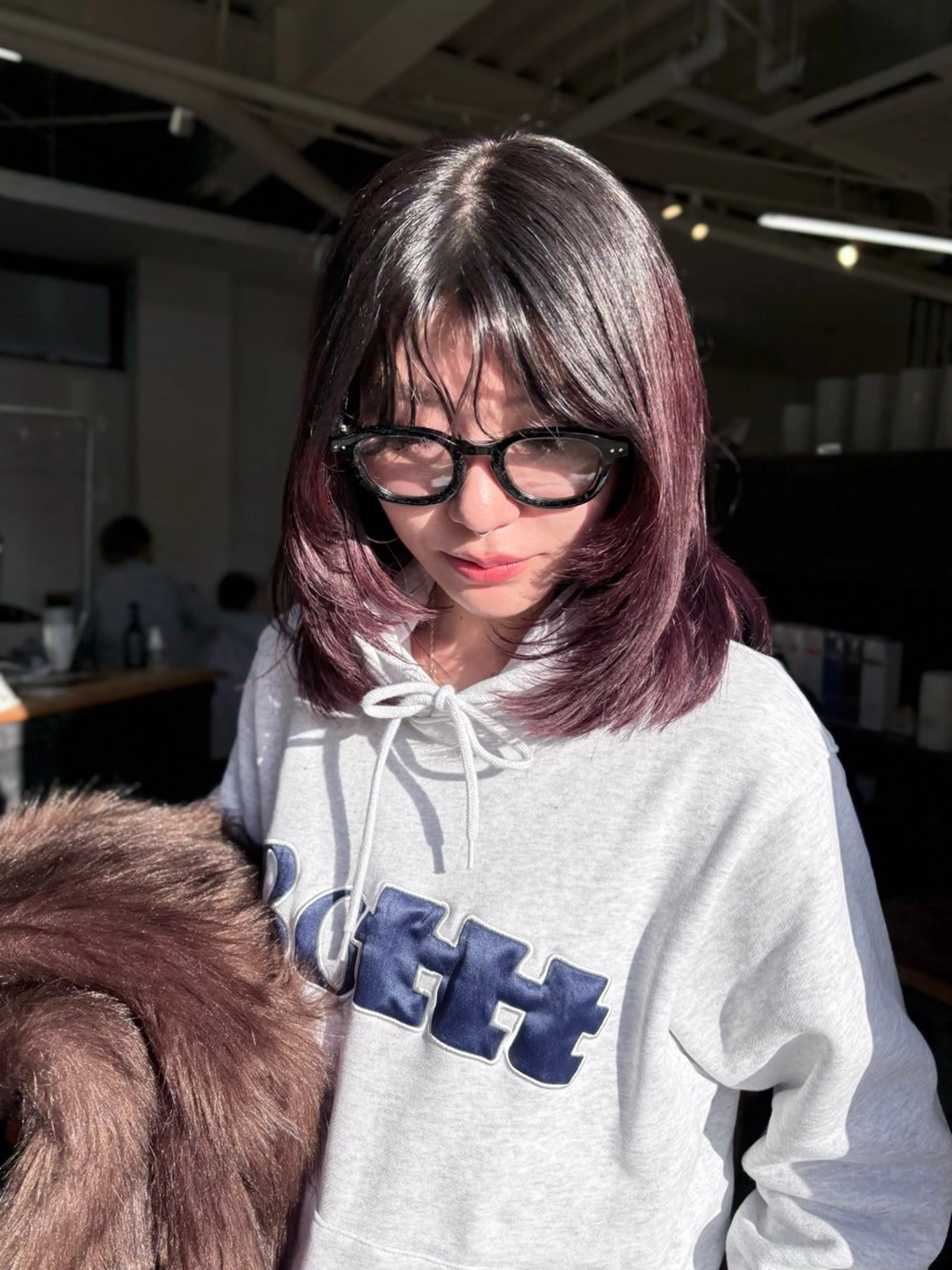 ミディアム カラー ハイレイヤー レイヤーカット ハイトーンカラー/ miyuuのヘアスタイル