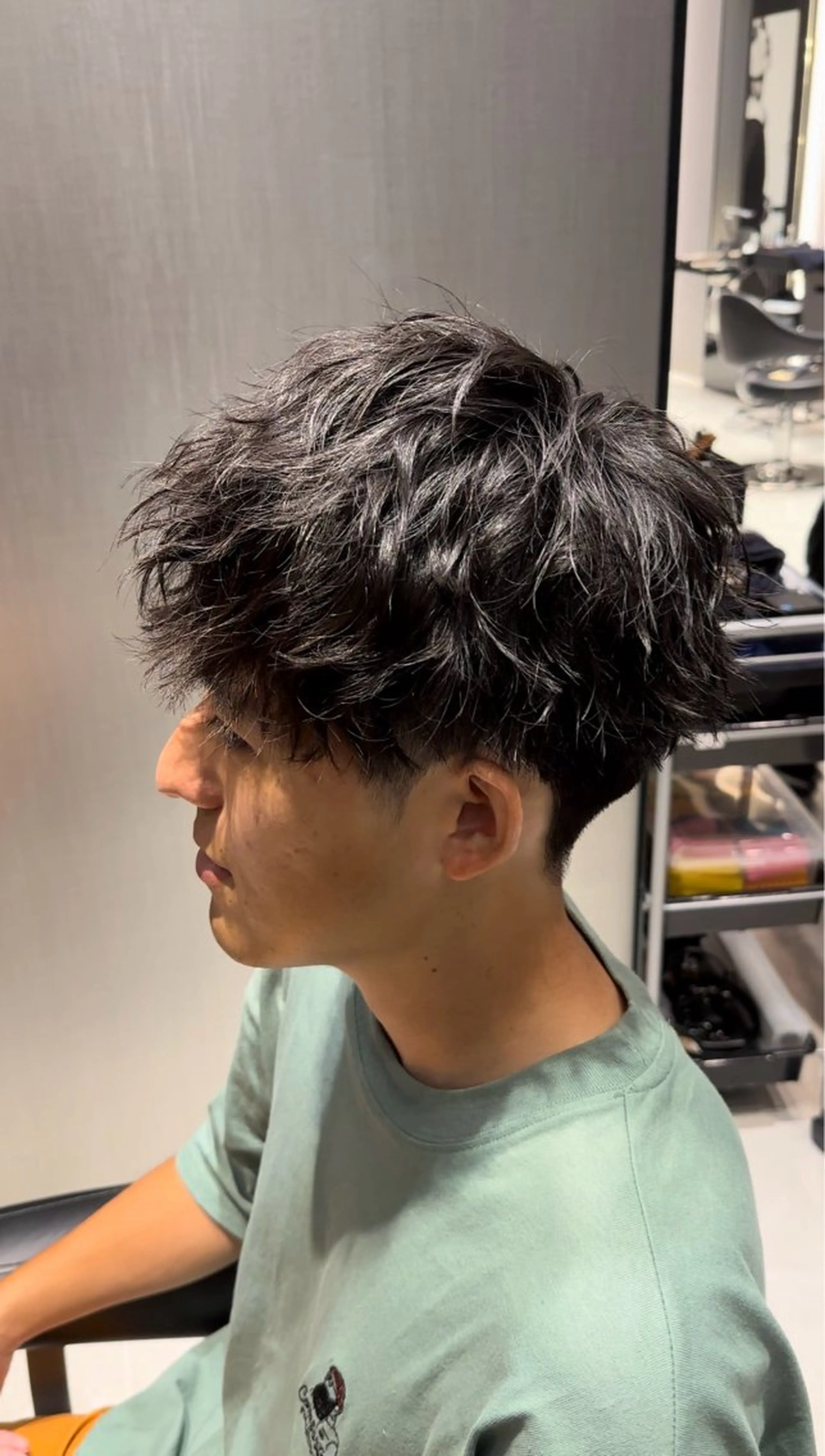 ショート メンズ メンズパーマ 刈り上げ ショートヘア 似合わせの達人/ 田中悠希也のヘアスタイル