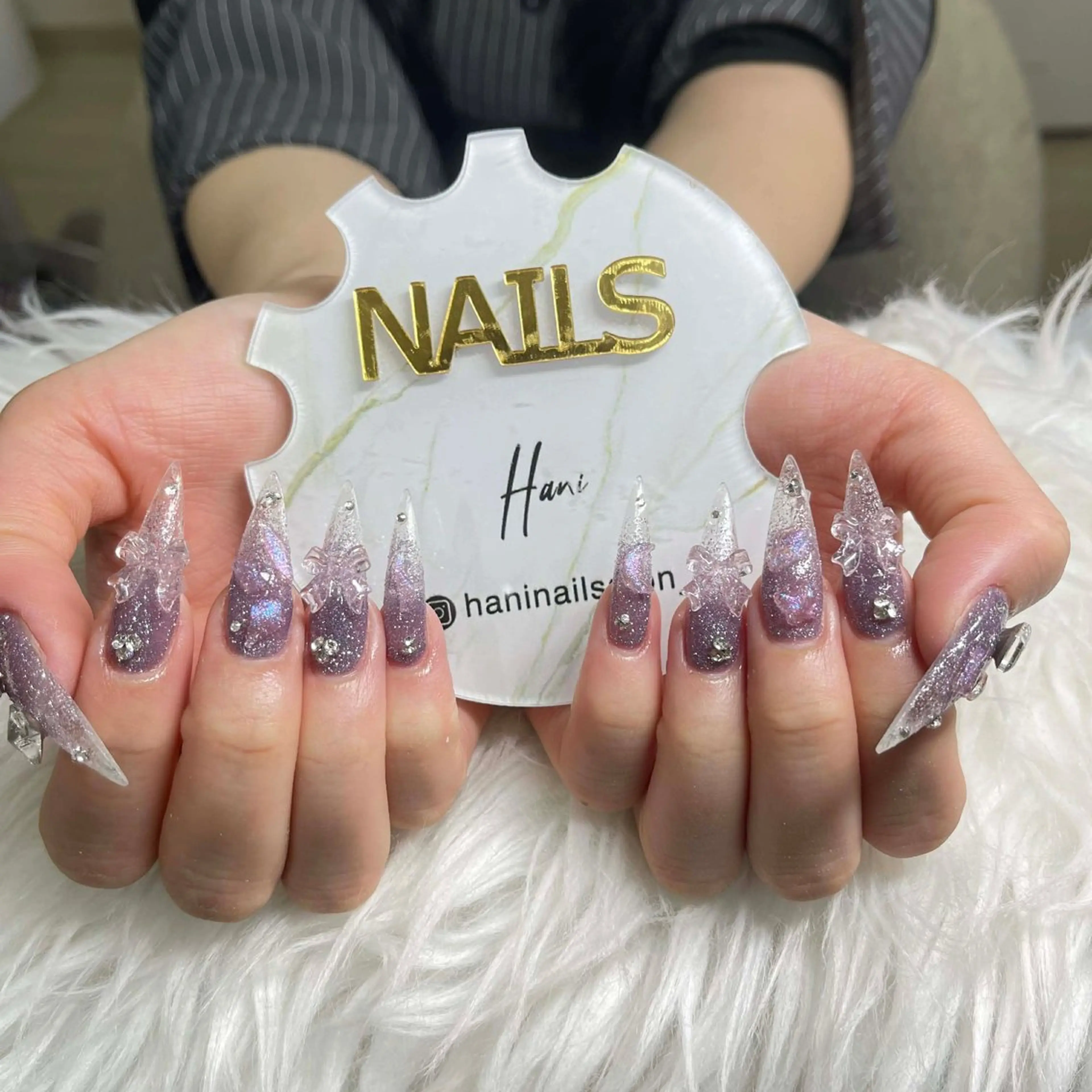 ネイル フットネイル フレンチネイル グラデーション 韓国ネイル ロングネイル ハンドネイル qyn qynのネイルデザイン