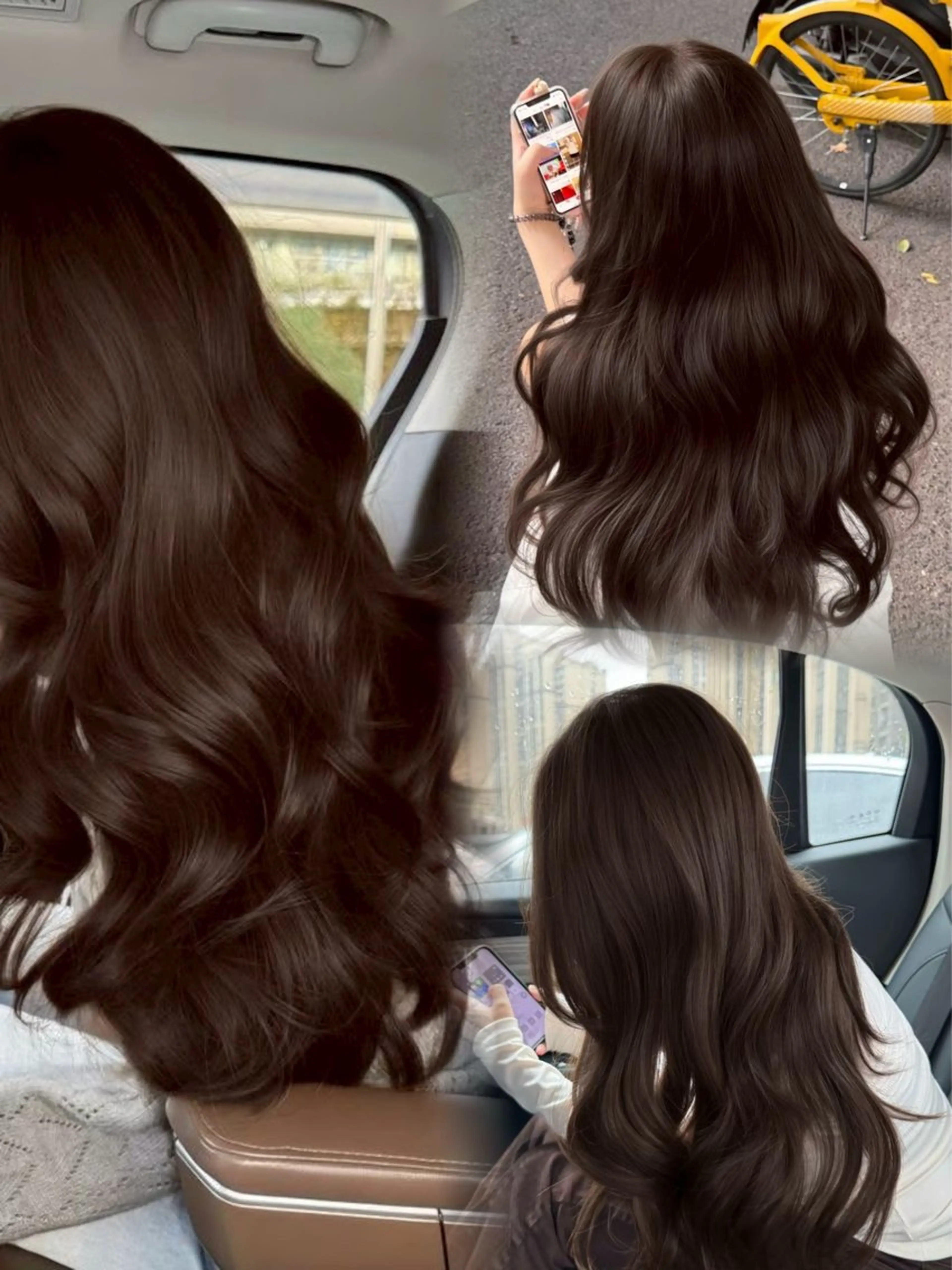 ロング カラー ヘアカラー 韓国ヘア SAHO🐈‍⬛のヘアスタイル
