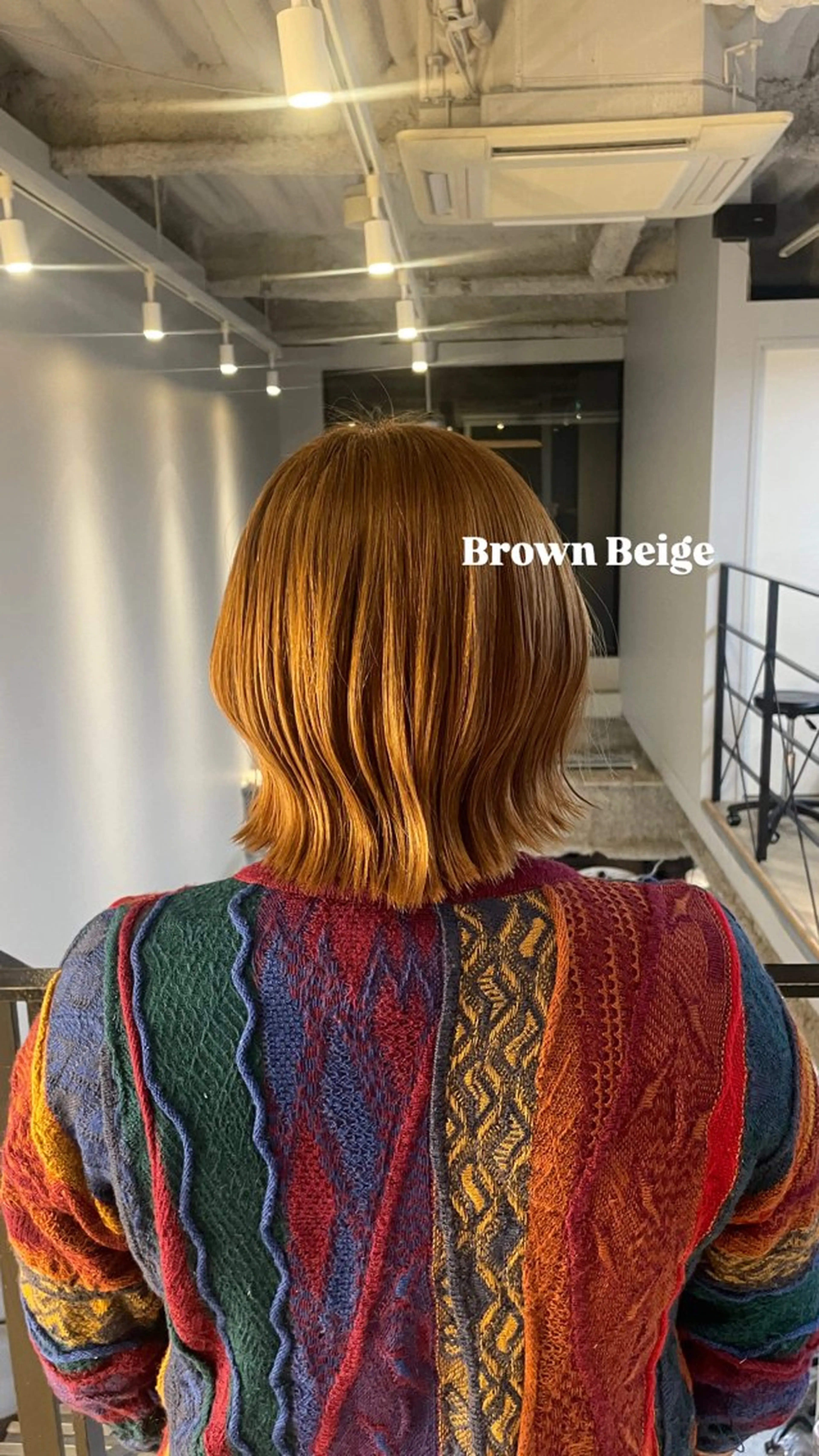 ショート カラー ベージュカラー ブリーチ ブラウンカラー ブラウンベージュ RIKO / ICI 伏見/カラーモデル/のヘアスタイル