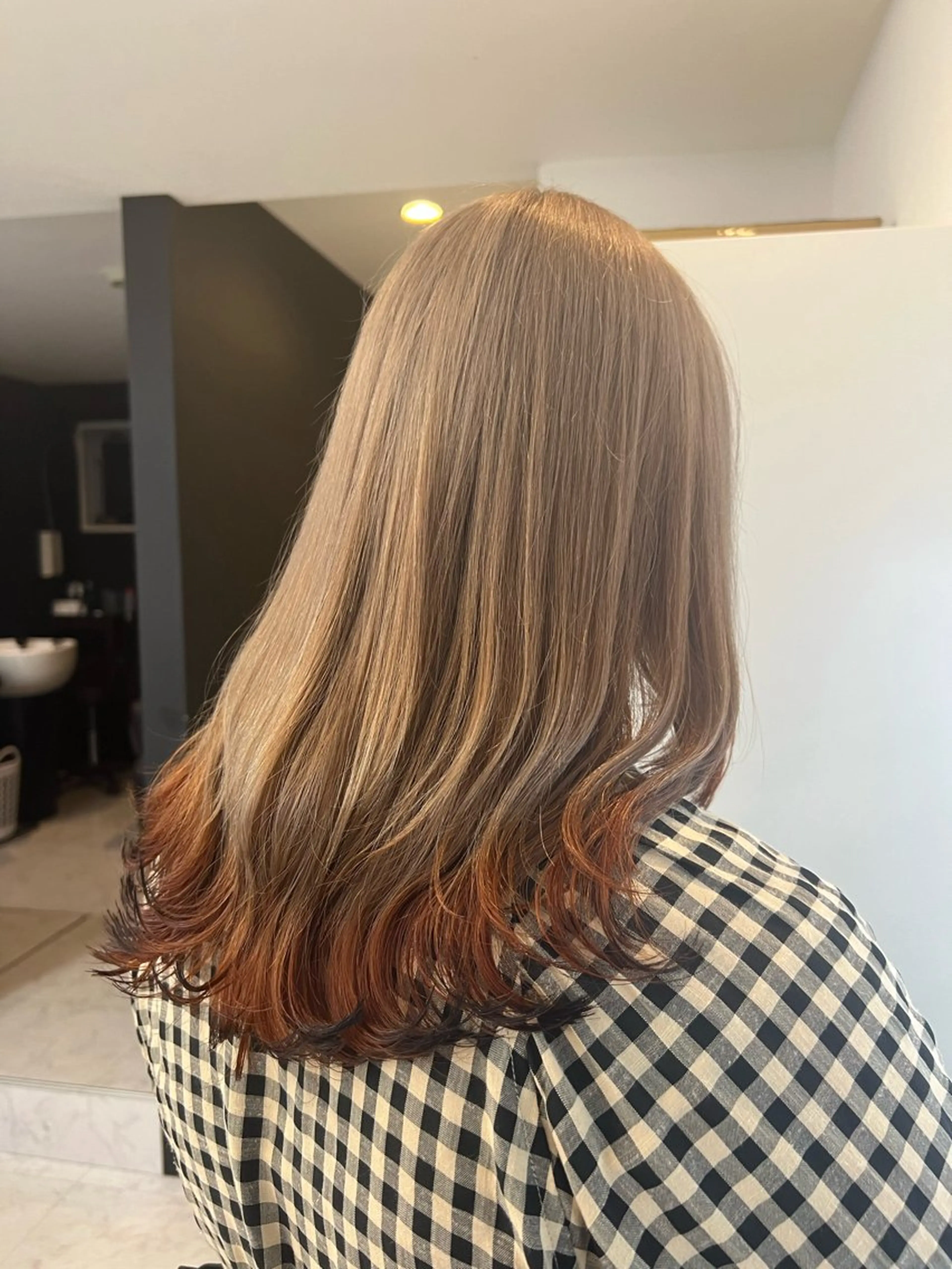 ロング カラー ヘアアレンジ 🦋韓国ヘア 坂本 菜摘🦋のヘアスタイル