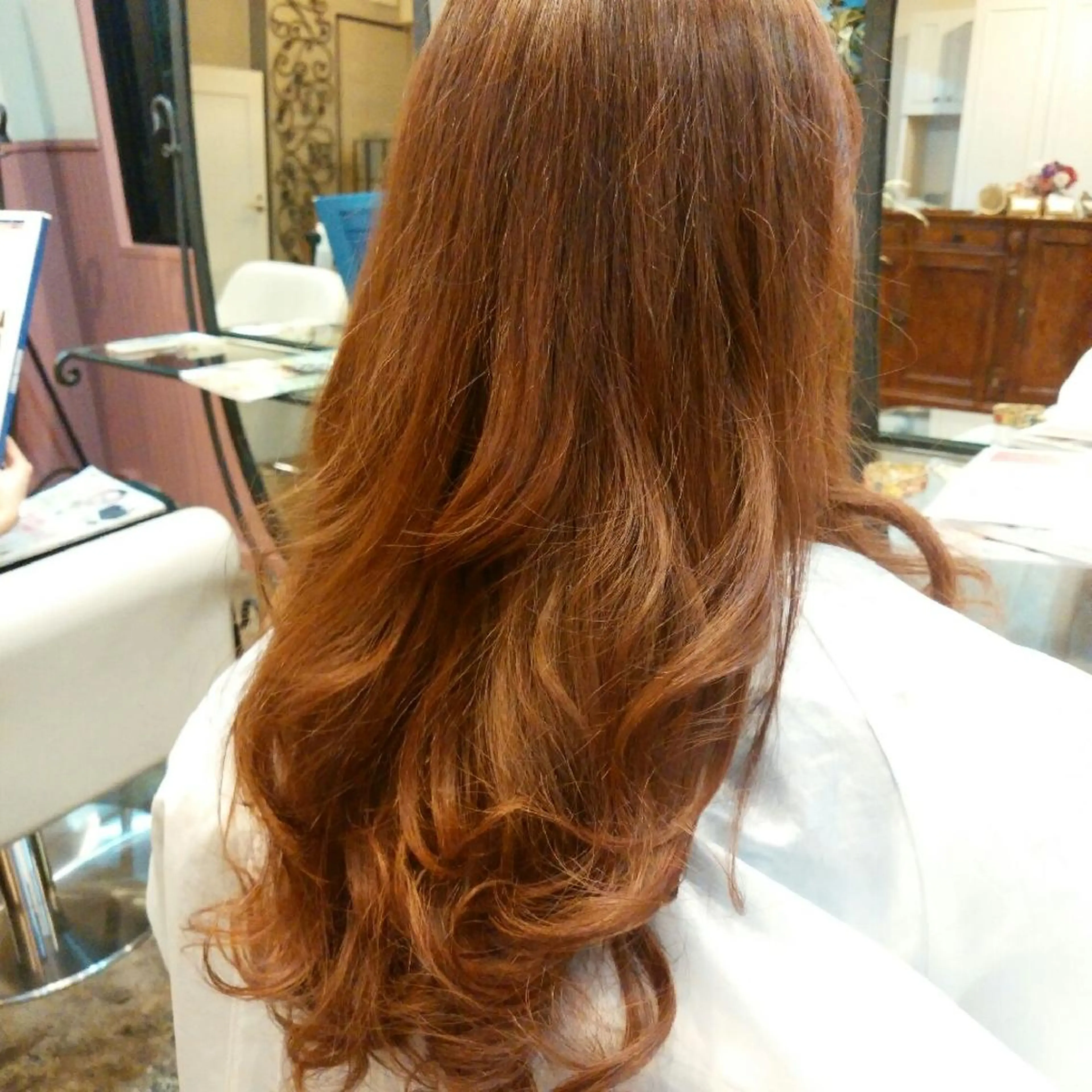 セミロング ロング カラー 表参道Lise おおいしおりのヘアスタイル