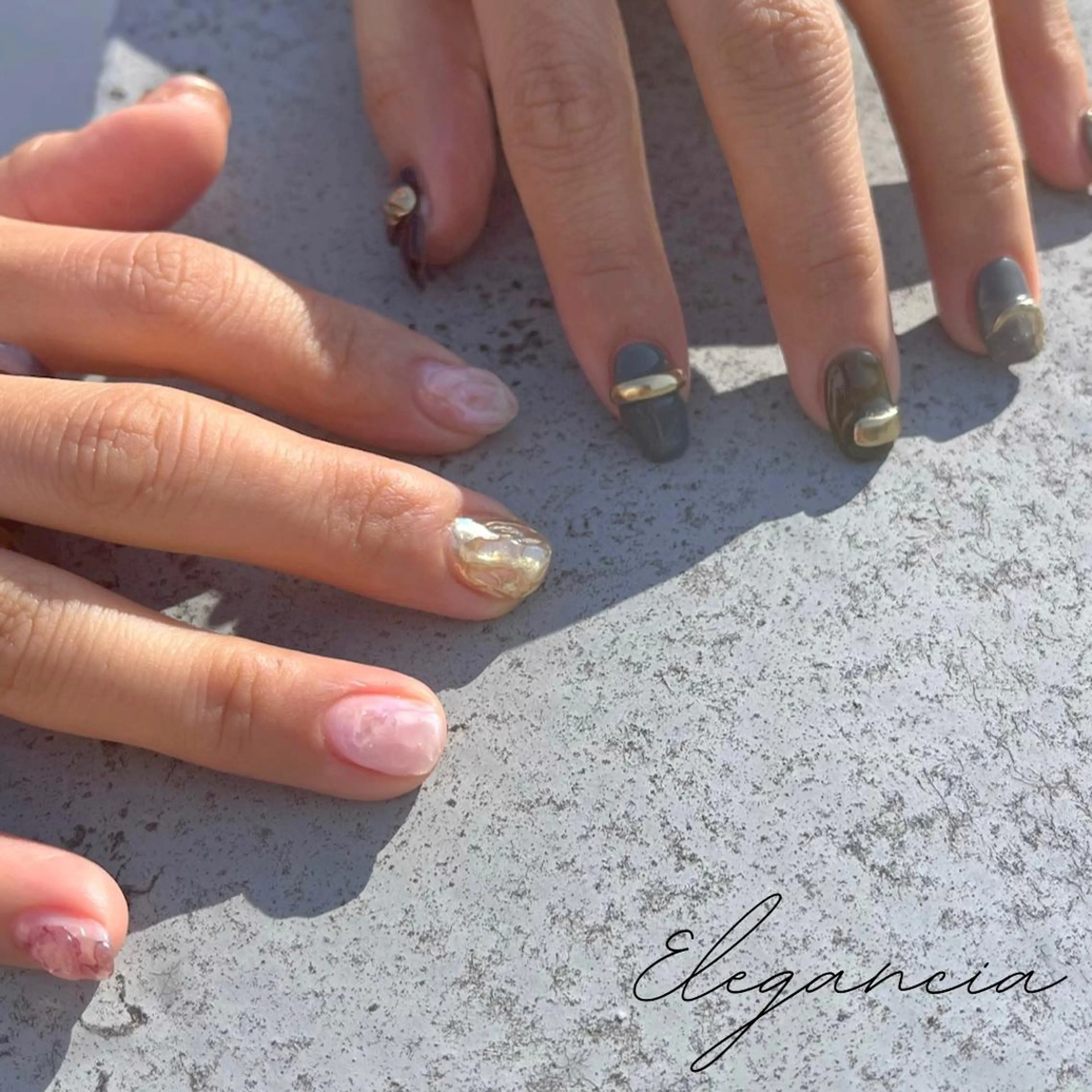 カラー ネイル ハンドネイル Elegancia. Hiromiのネイルデザイン