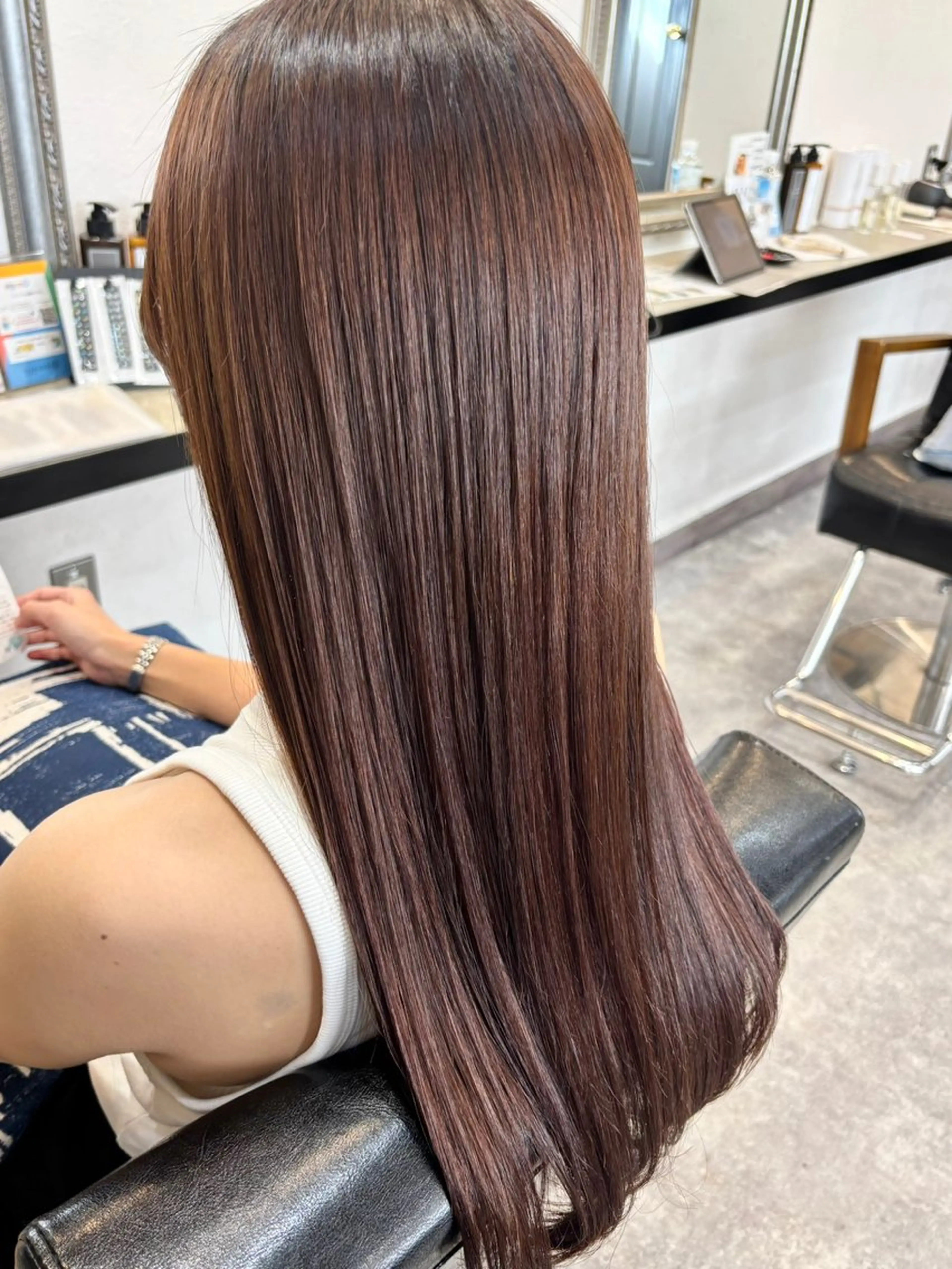 ロング 縮毛矯正 トリートメント 🩵REGALO🤍 KAORI🩵水戸のヘアスタイル