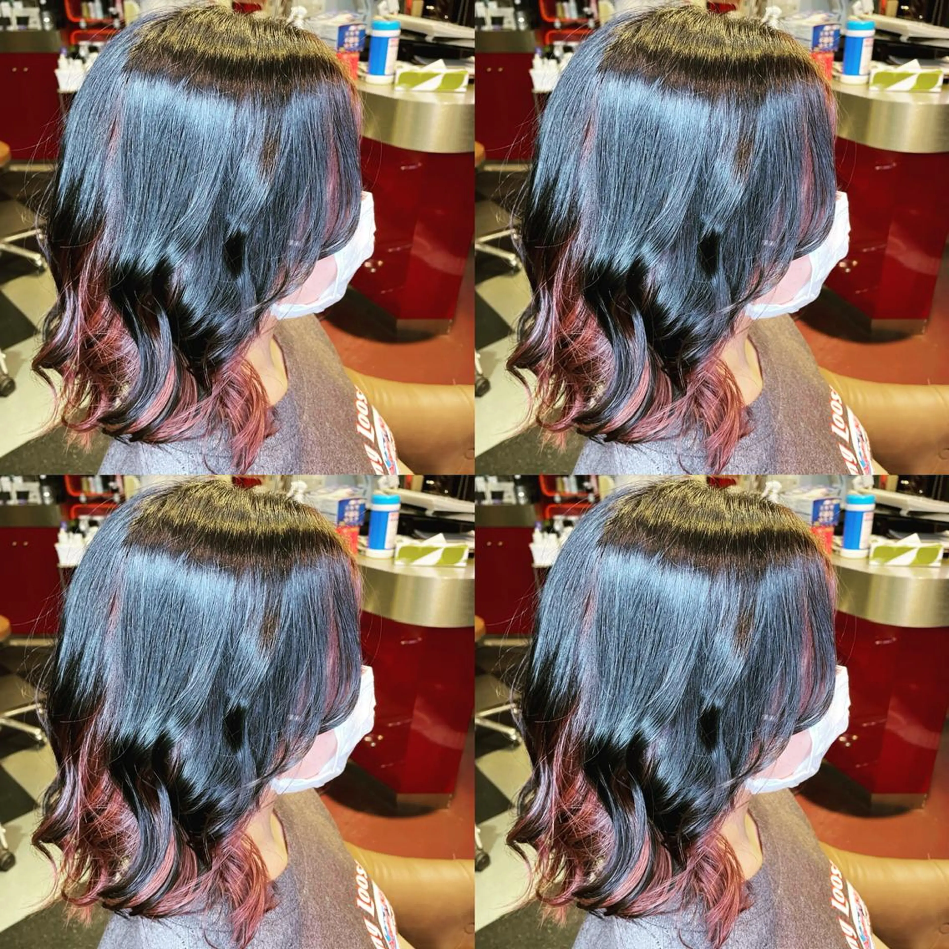 ミディアム カラー インナーカラー トリートメント 👑派手髪/カット 👑ANRYのヘアスタイル