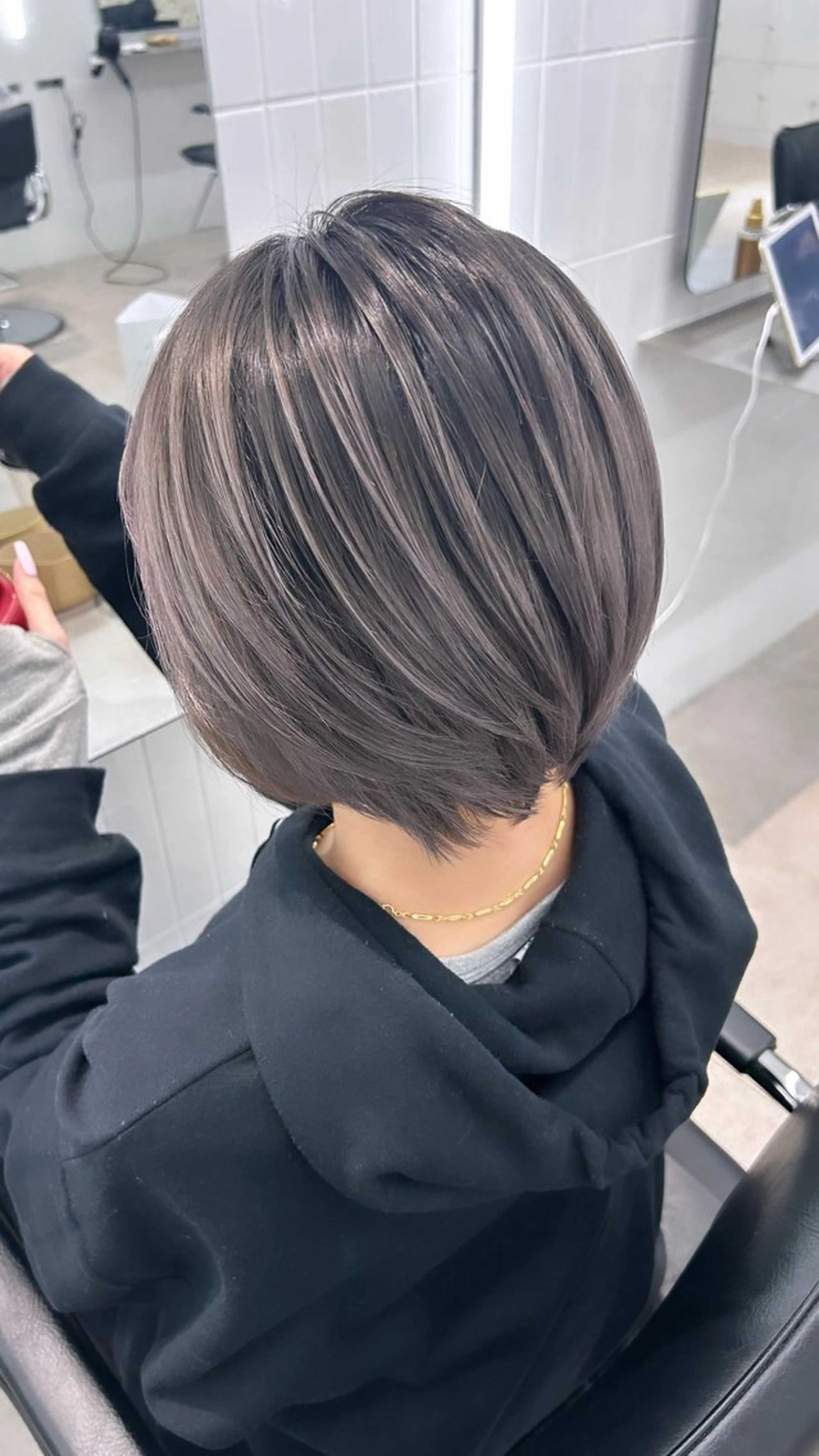 ショート カラー フェード・メッシュ ハイトーン/fumaのヘアスタイル