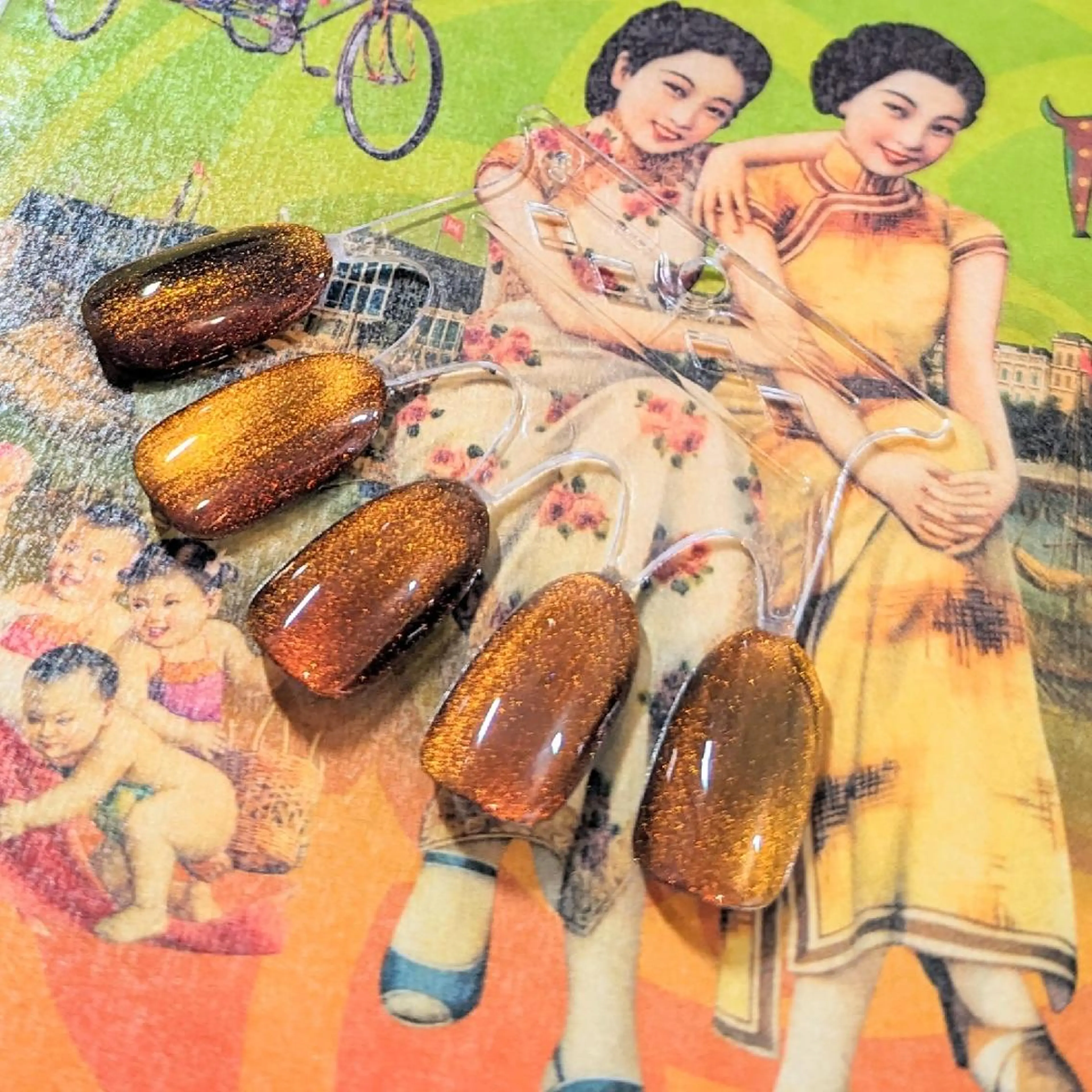 ネイル ジェルネイル マグネットネイル VIBLISS福岡店 yurichanのネイルデザイン