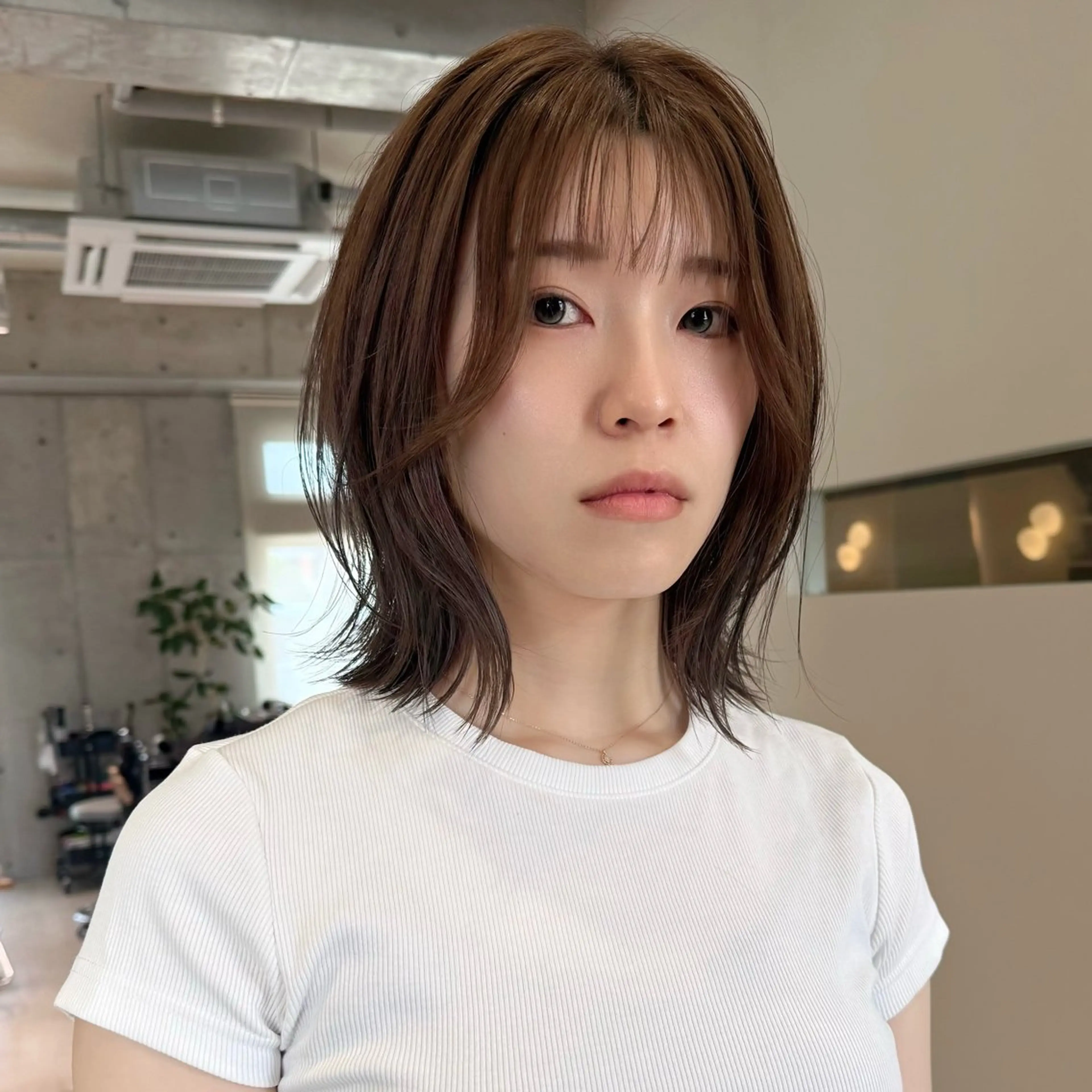 ミディアム くびれヘア カット ヘアカラー トリートメント 🍏レイヤーカット/ 春日井🍏鵜飼元喜のヘアスタイル