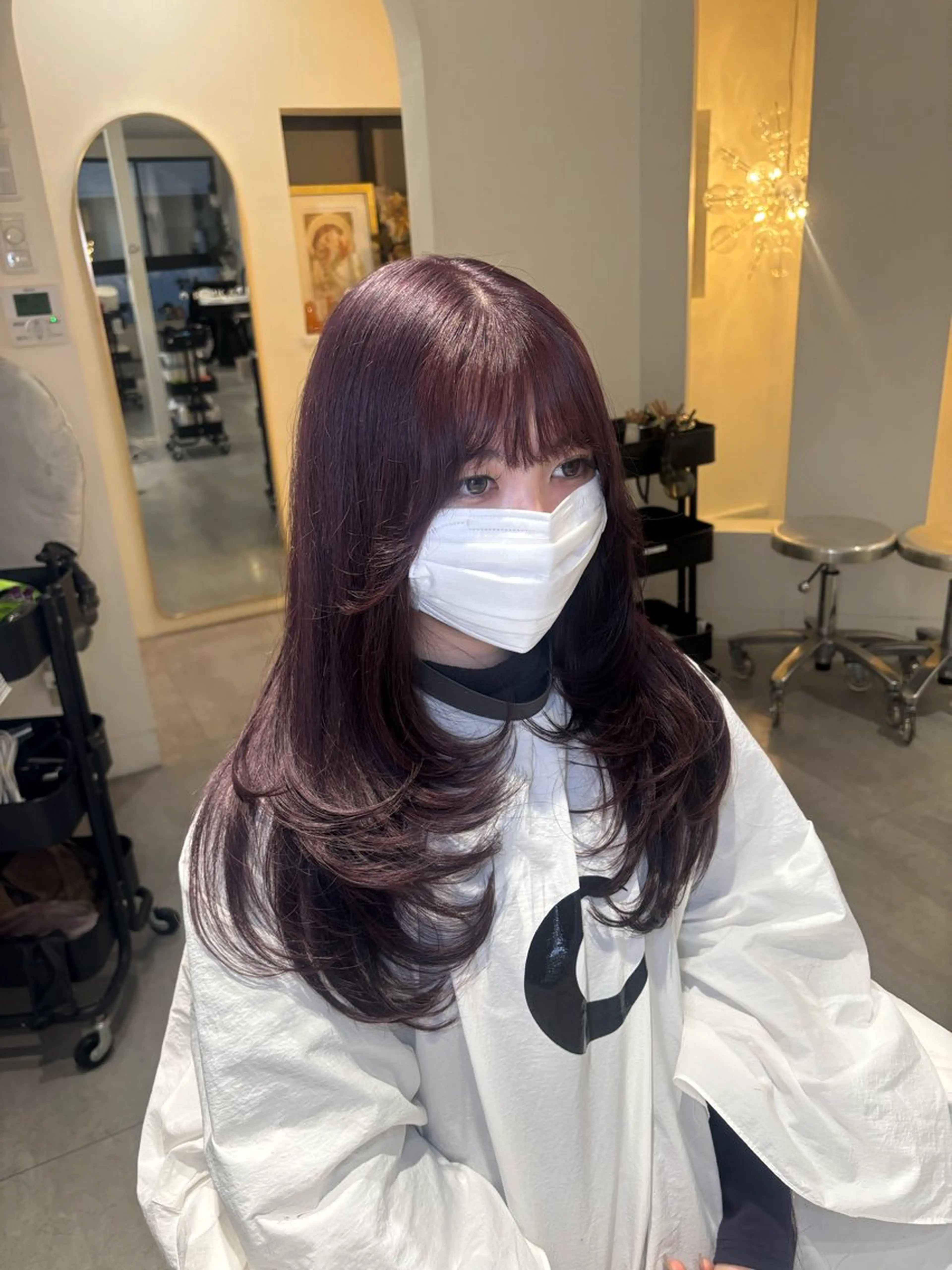 レイヤーカットの写真