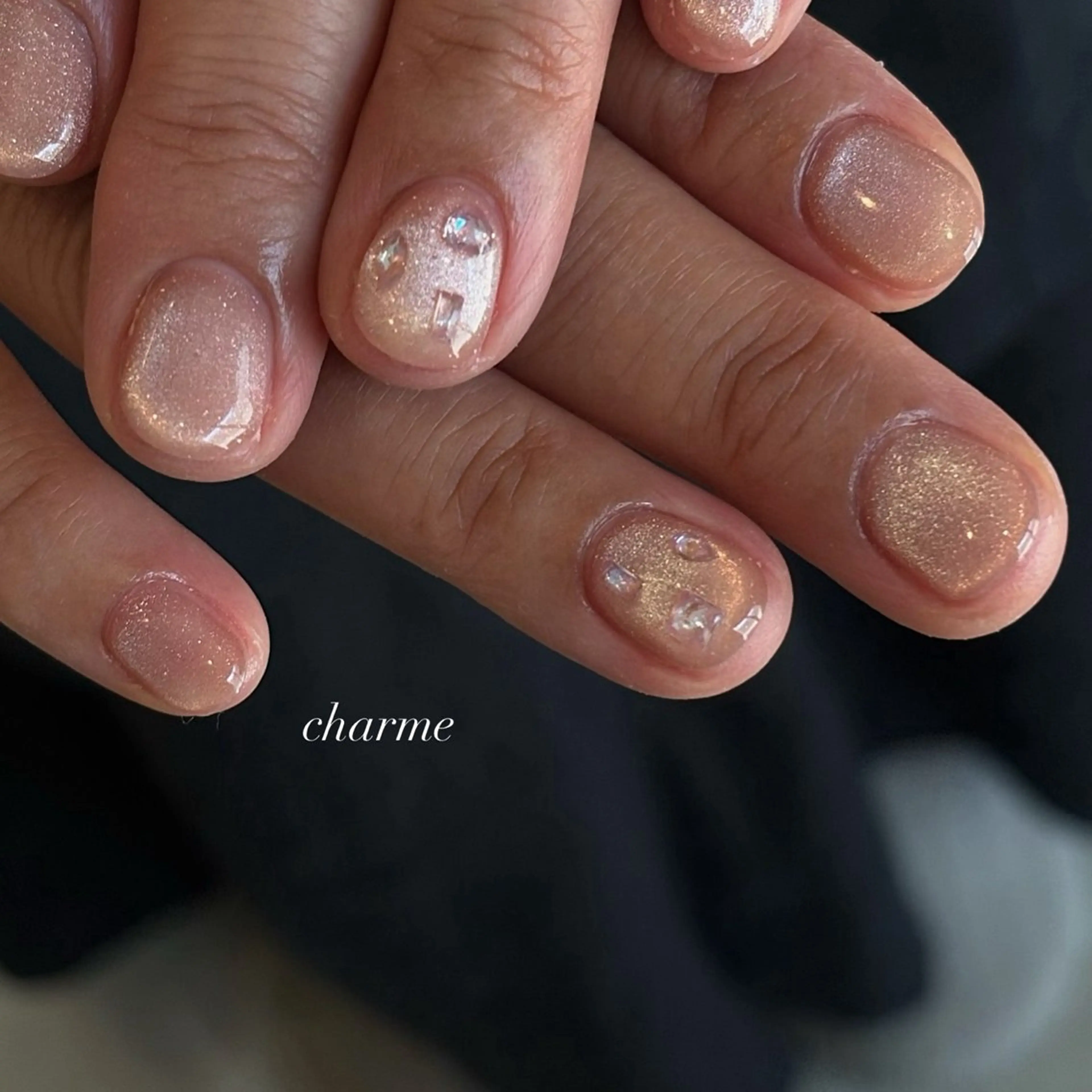 ネイル アートネイル マグネットネイル charme nailのネイルデザイン