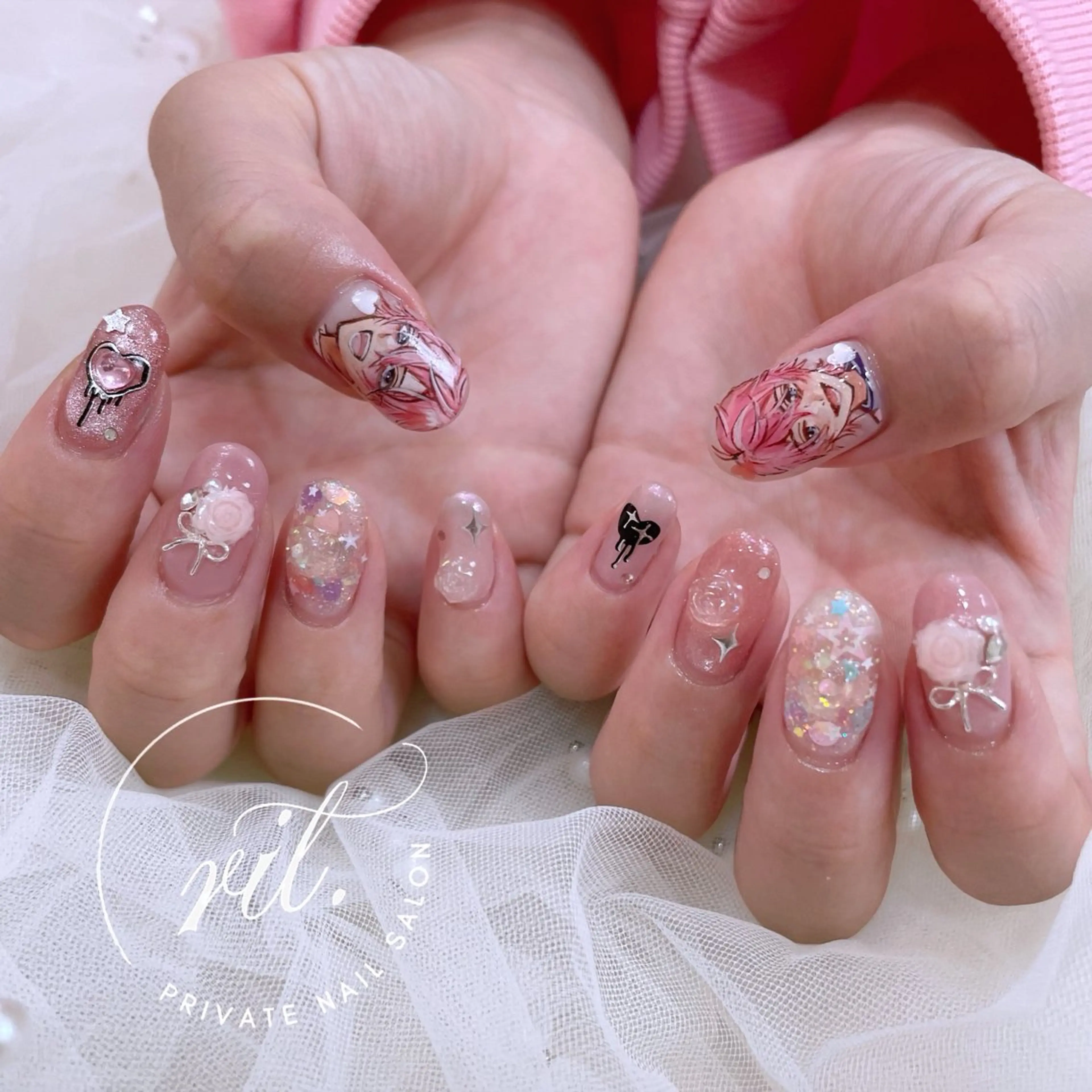 ネイル ピンク ハンドネイル rit. _リットのネイルデザイン