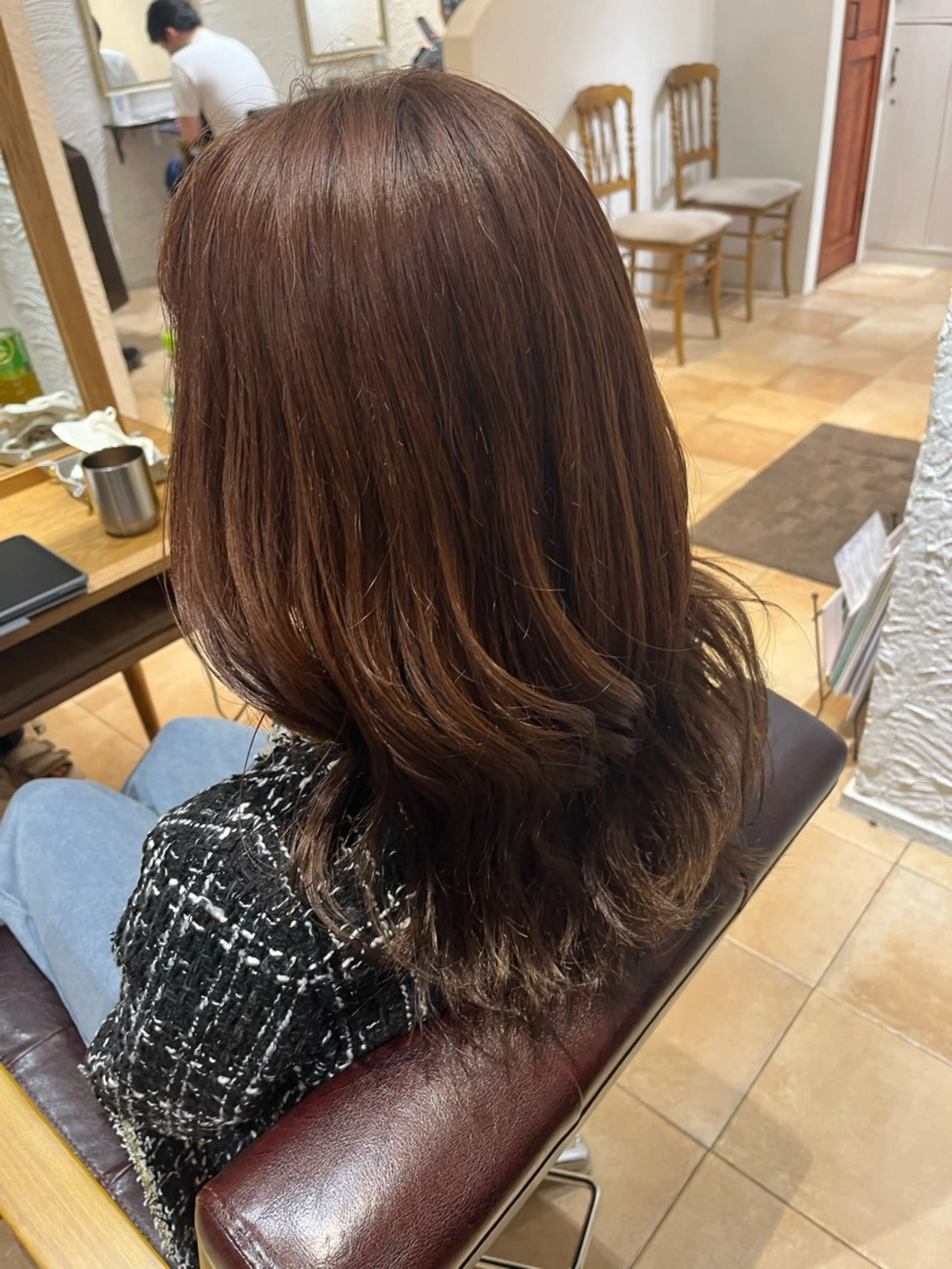 ミディアム カラー ブラウンカラー モカブラウン カット ヘアカラー トリートメント 🌈透明感カラー🌈 🌟吉田祐介🌟のヘアスタイル