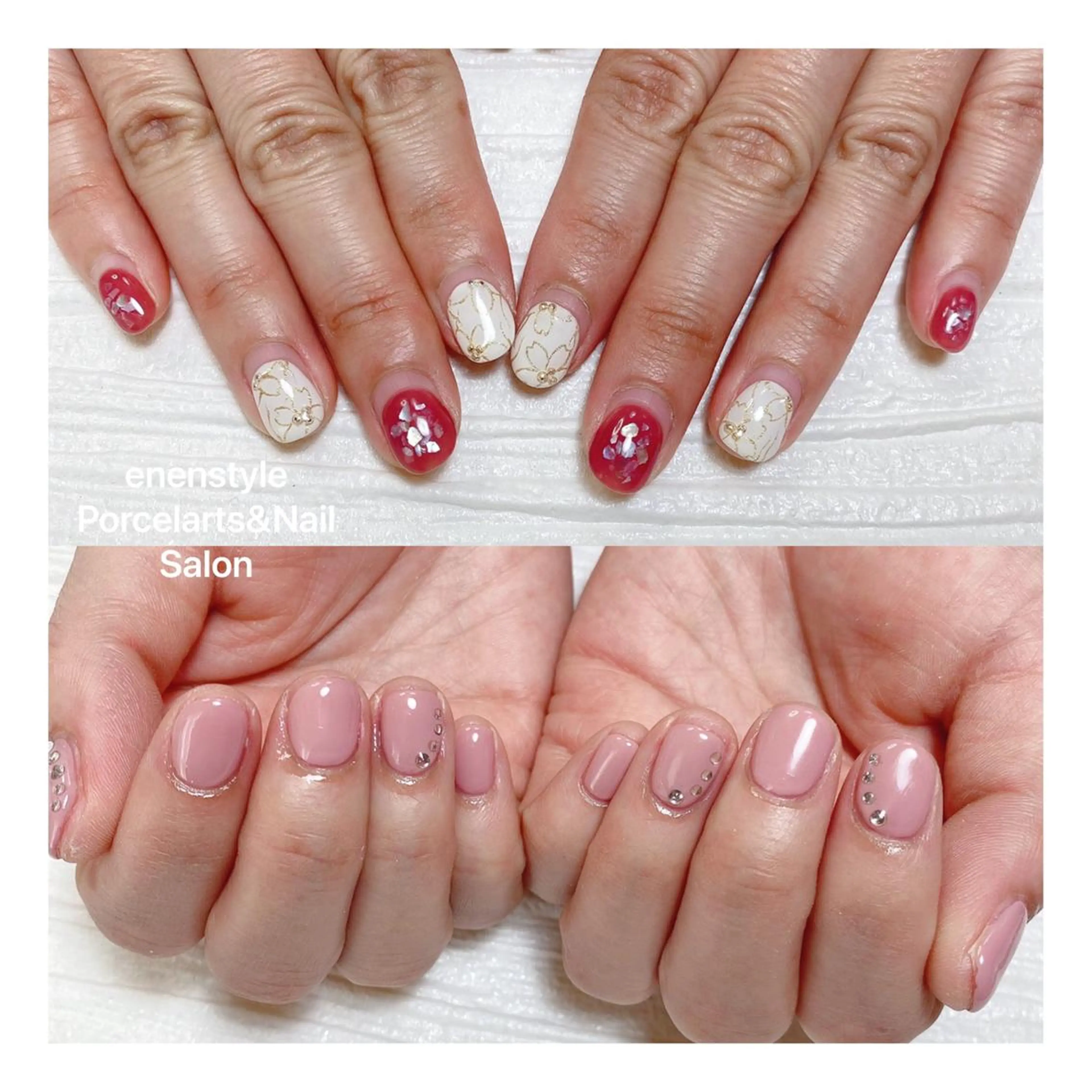 ショート ネイル ハンドネイル 👑enen style👑のネイルデザイン