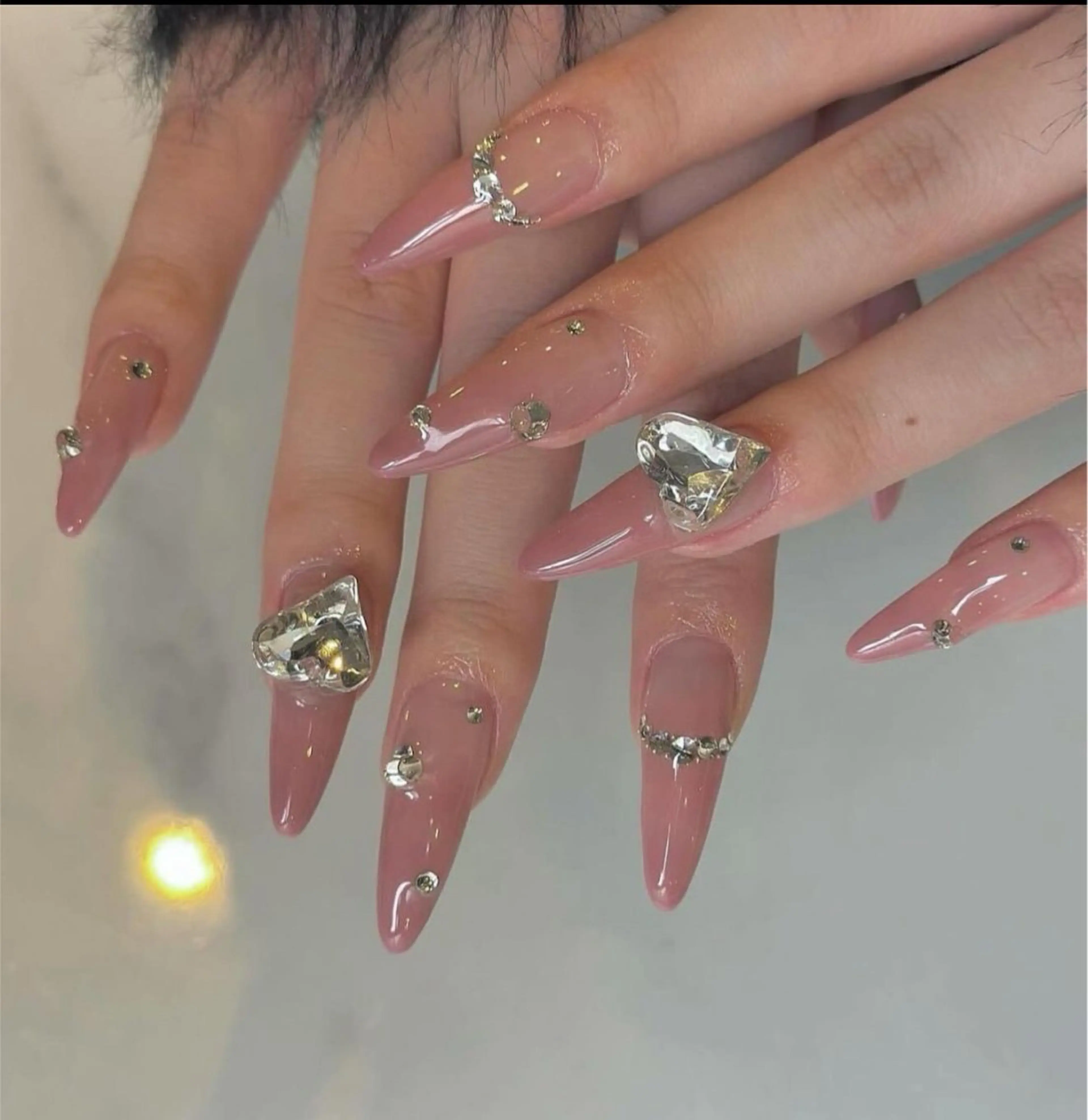 ネイル アートネイル ジェルネイル グラデーション マグネットネイル ニュアンスネイル ハンドネイル Ryu nail studioのネイルデザイン