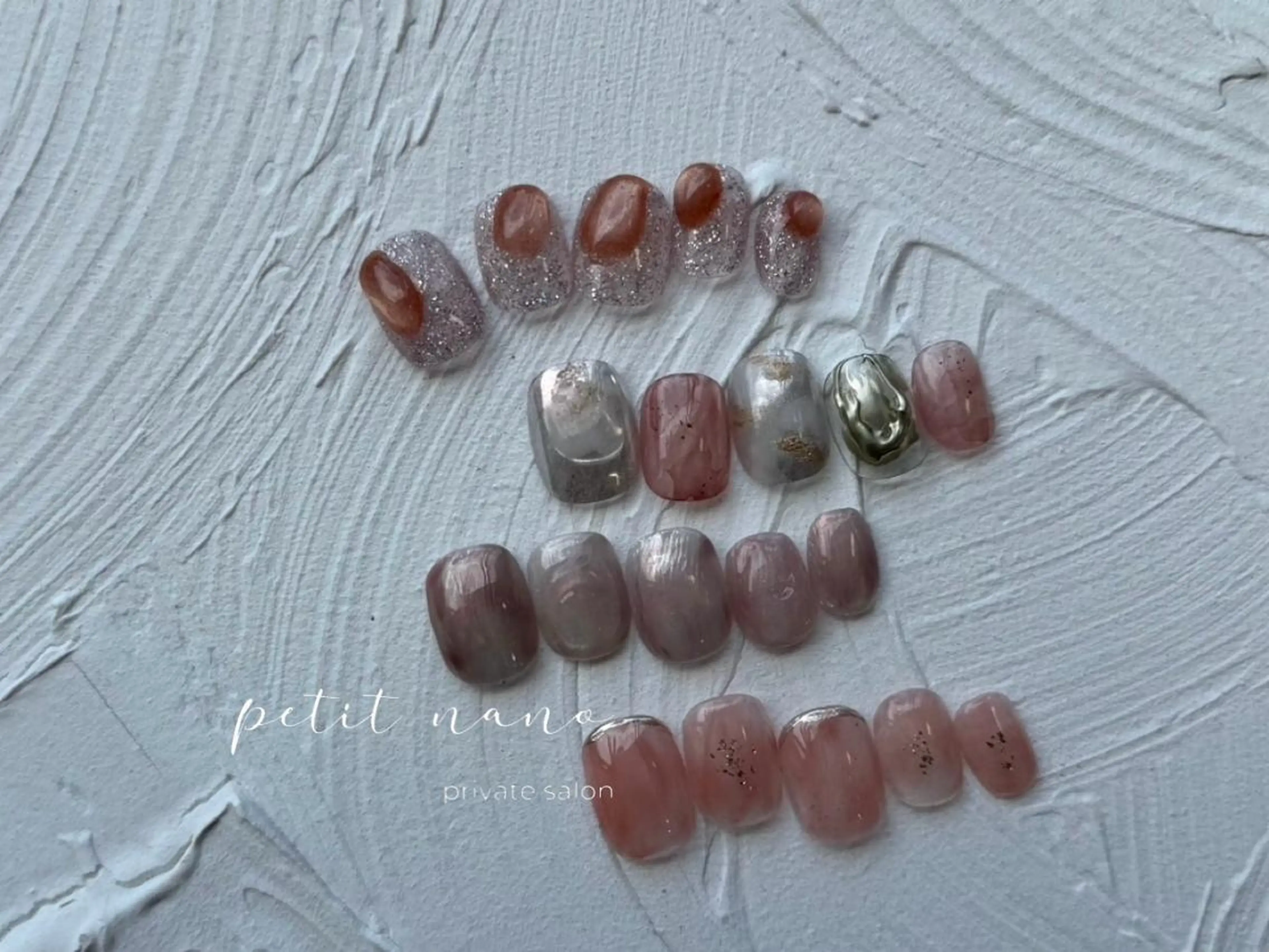 ネイル フラッシュネイル ニュアンスネイル ピンク 春ネイル ハンドネイル nail‪◯ petitnanoのネイルデザイン