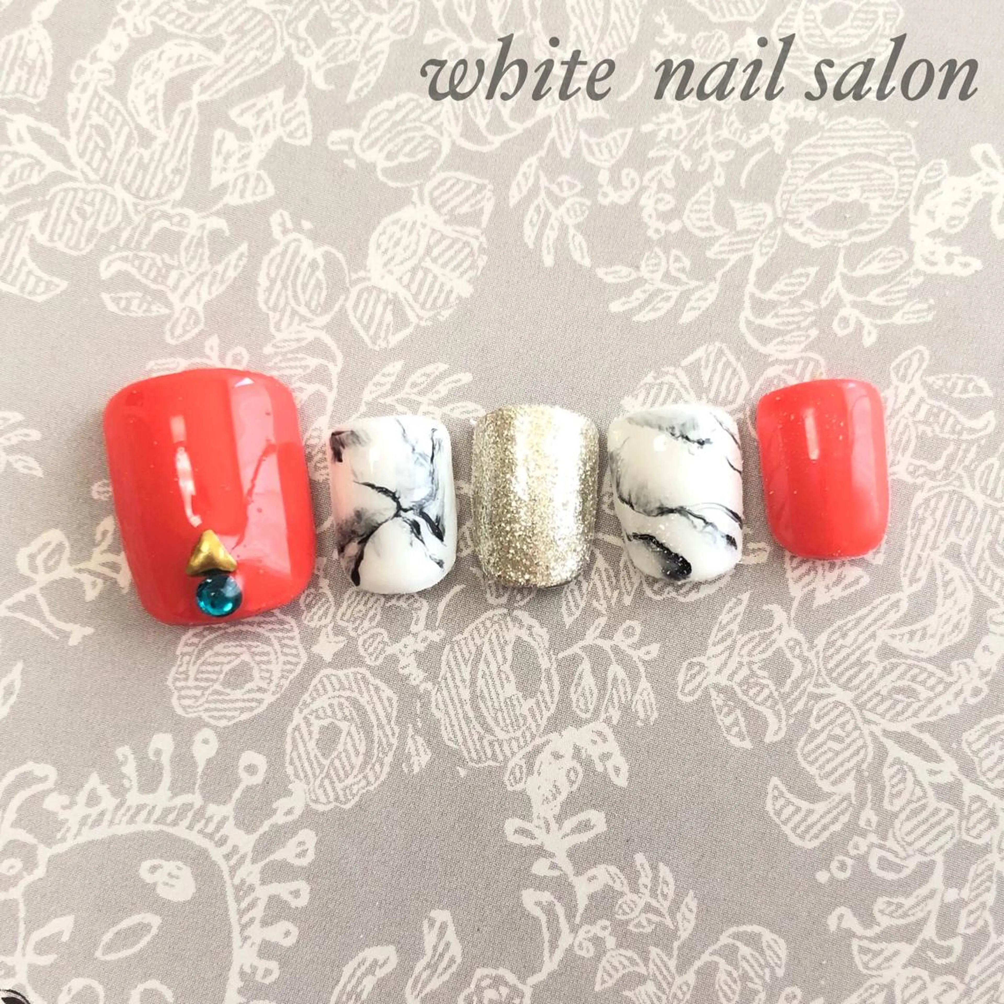 ネイル アートネイル フットネイル フレンチネイル ジェルネイル オフィスネイル フットネイル white nail salonのネイルデザイン