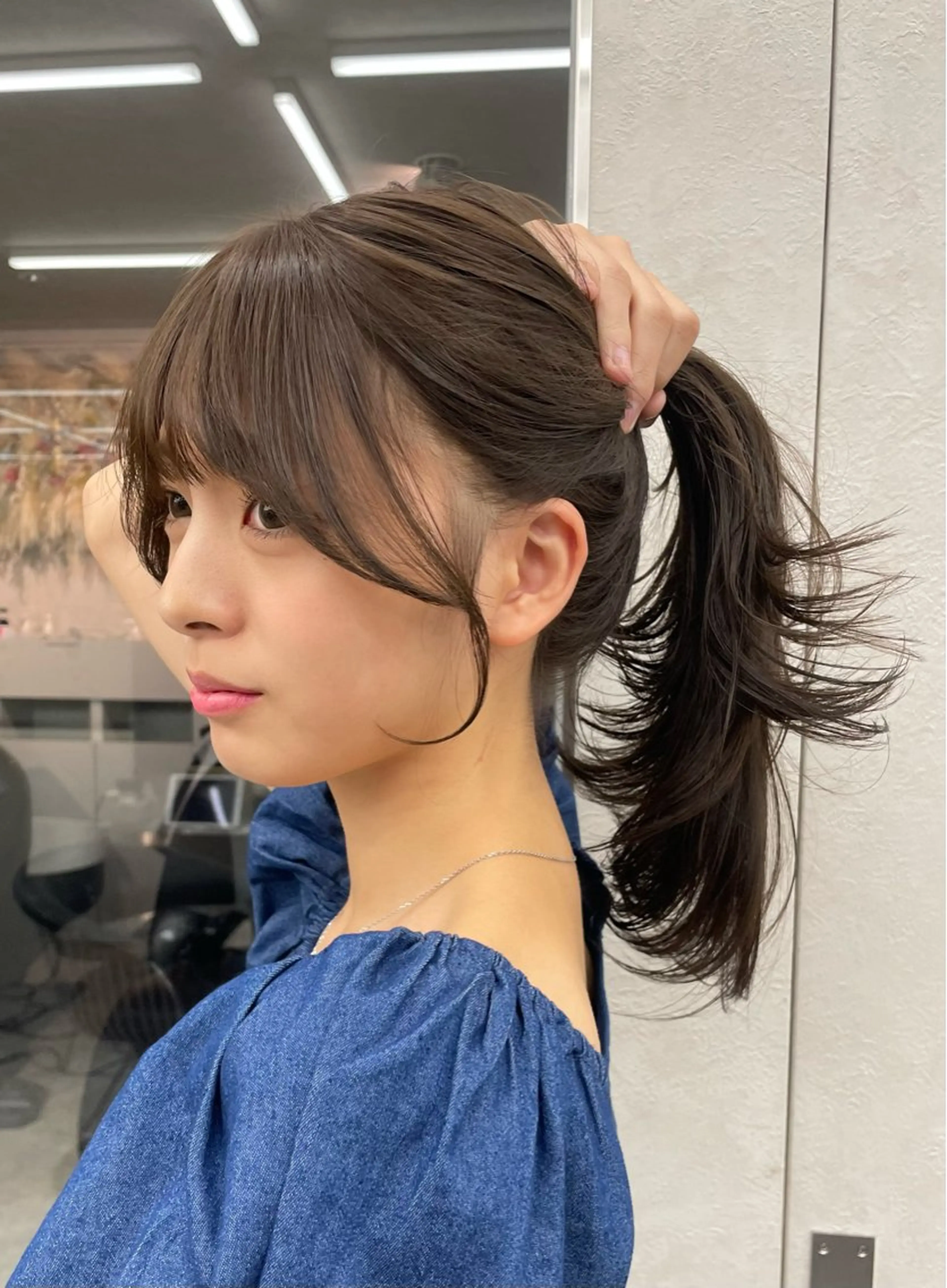 セミロング 韓国ヘア/レイヤー Londエレンのヘアスタイル