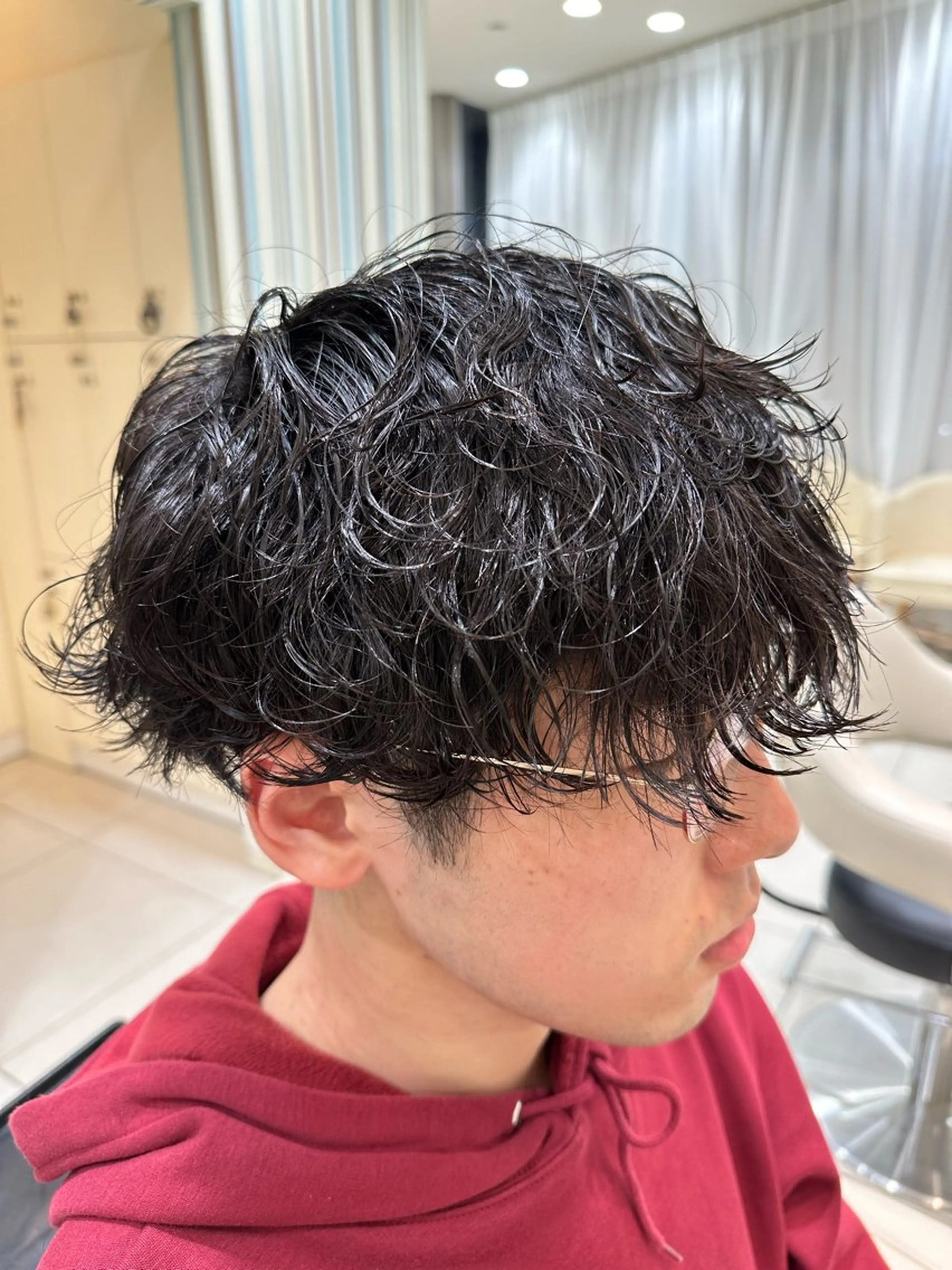 メンズ メンズパーマ 刈り上げ 波巻きパーマ 🍀メンズパーマ職人 池袋🍀Yuraのヘアスタイル