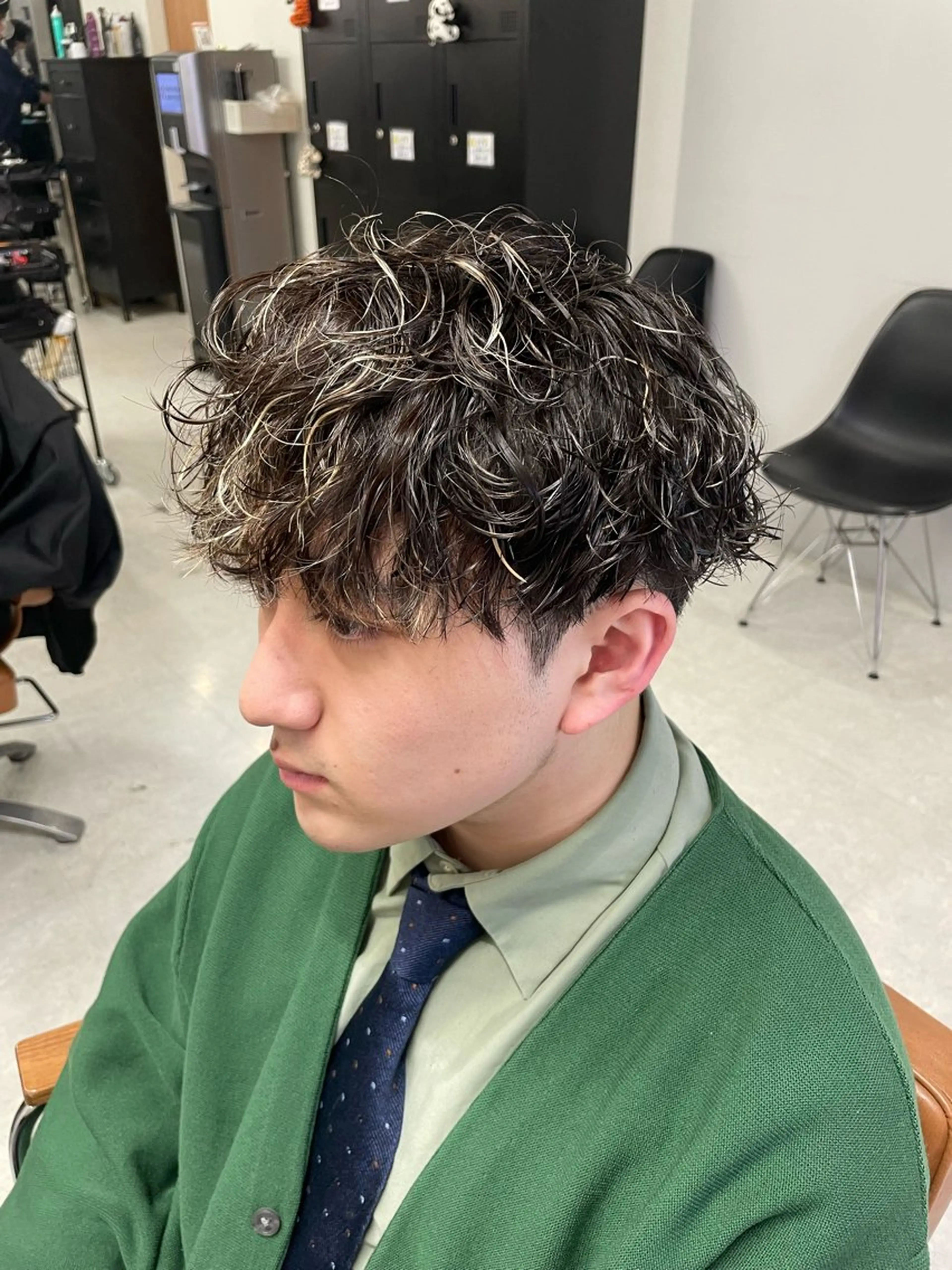 パーマ メンズ パーマ トリートメント ヘアセット メンズモテパーマ💙 fuwaのヘアスタイル