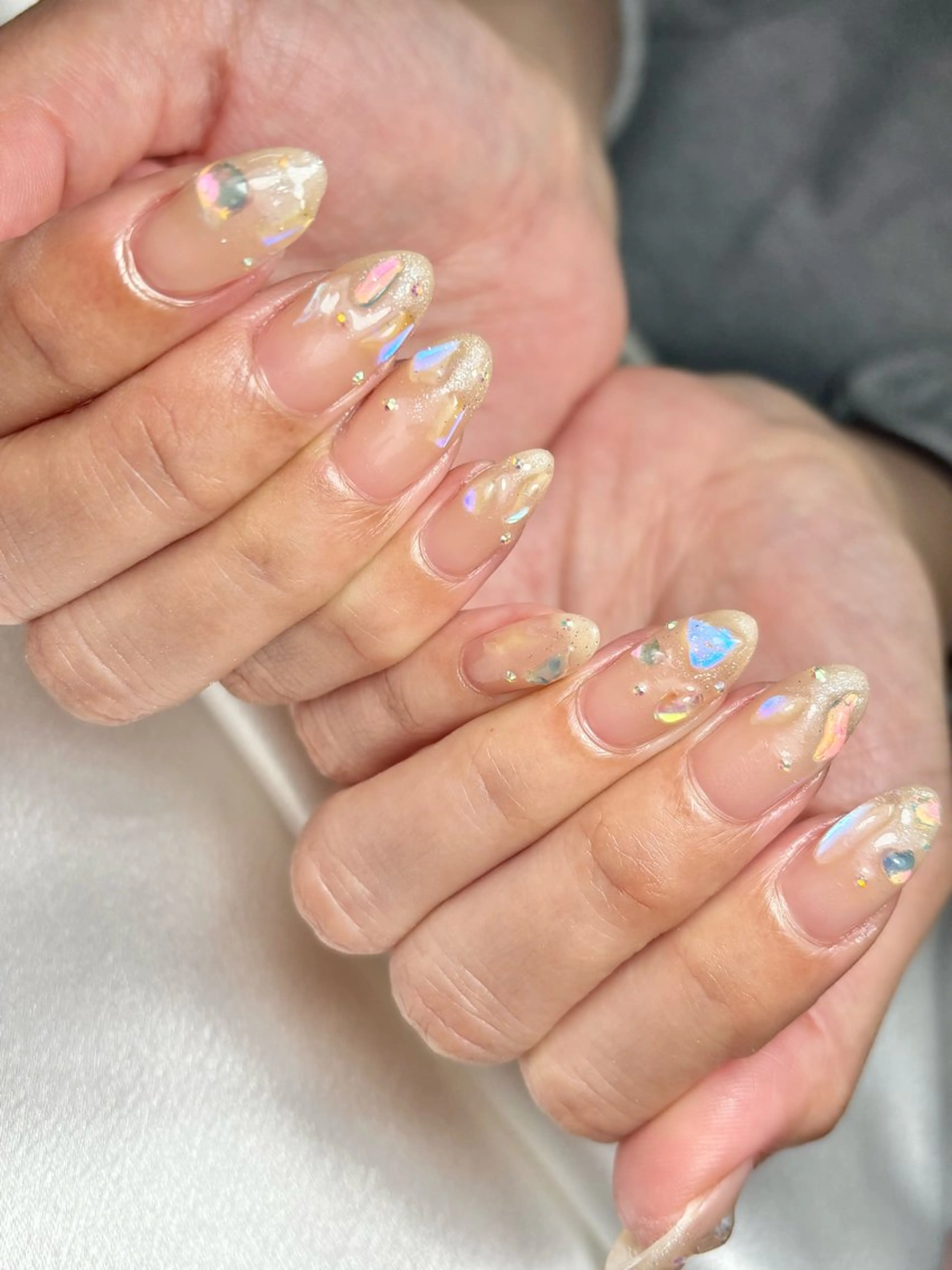 ネイル ストーンネイル ハンドネイル clear yayoiのネイルデザイン