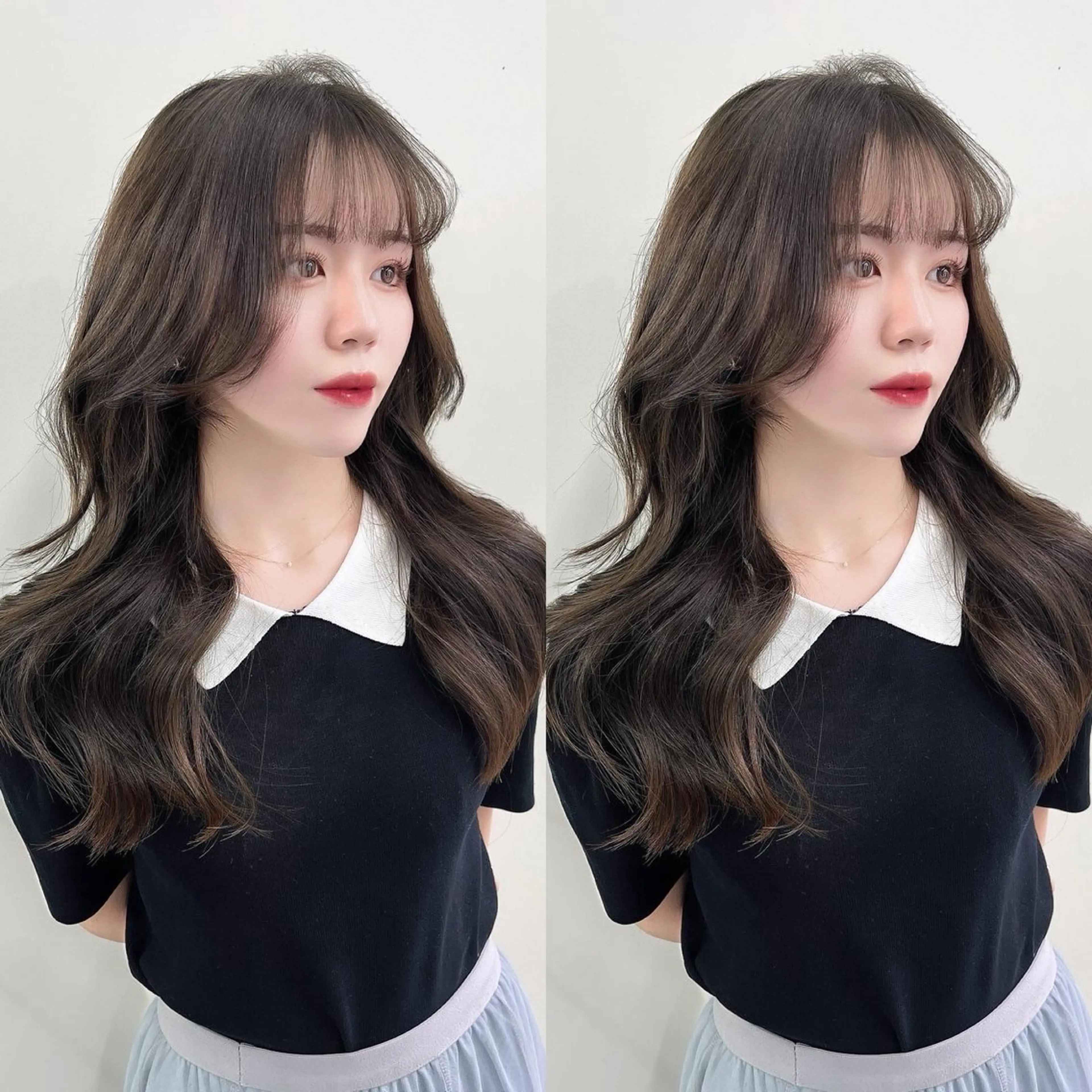 ロング カラー レイヤー/髪質改善 /透け感カラー/艶髪のヘアスタイル