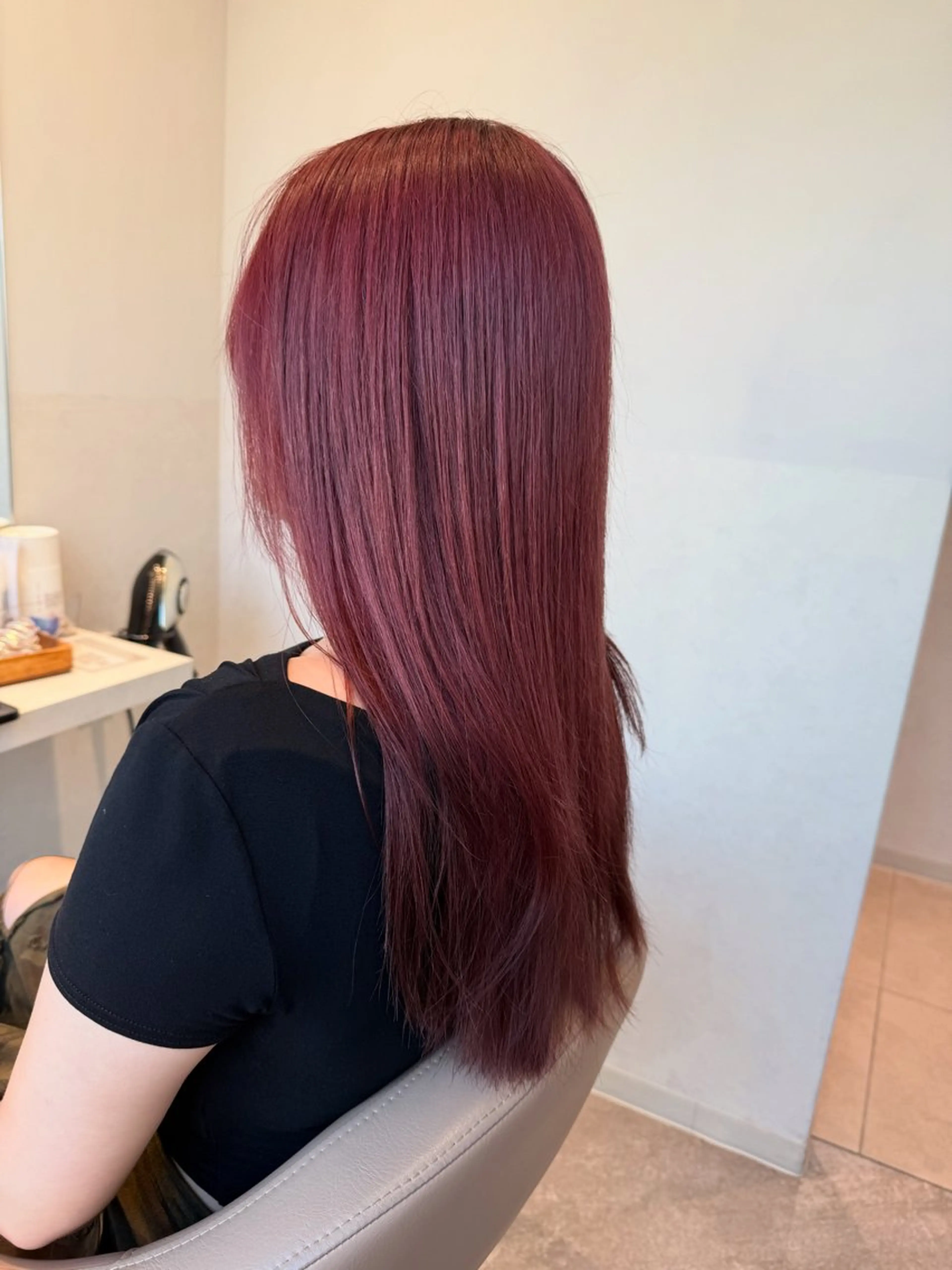 ロング カラー ピンクカラー 🍇おぐら めぐみ🍇のヘアスタイル