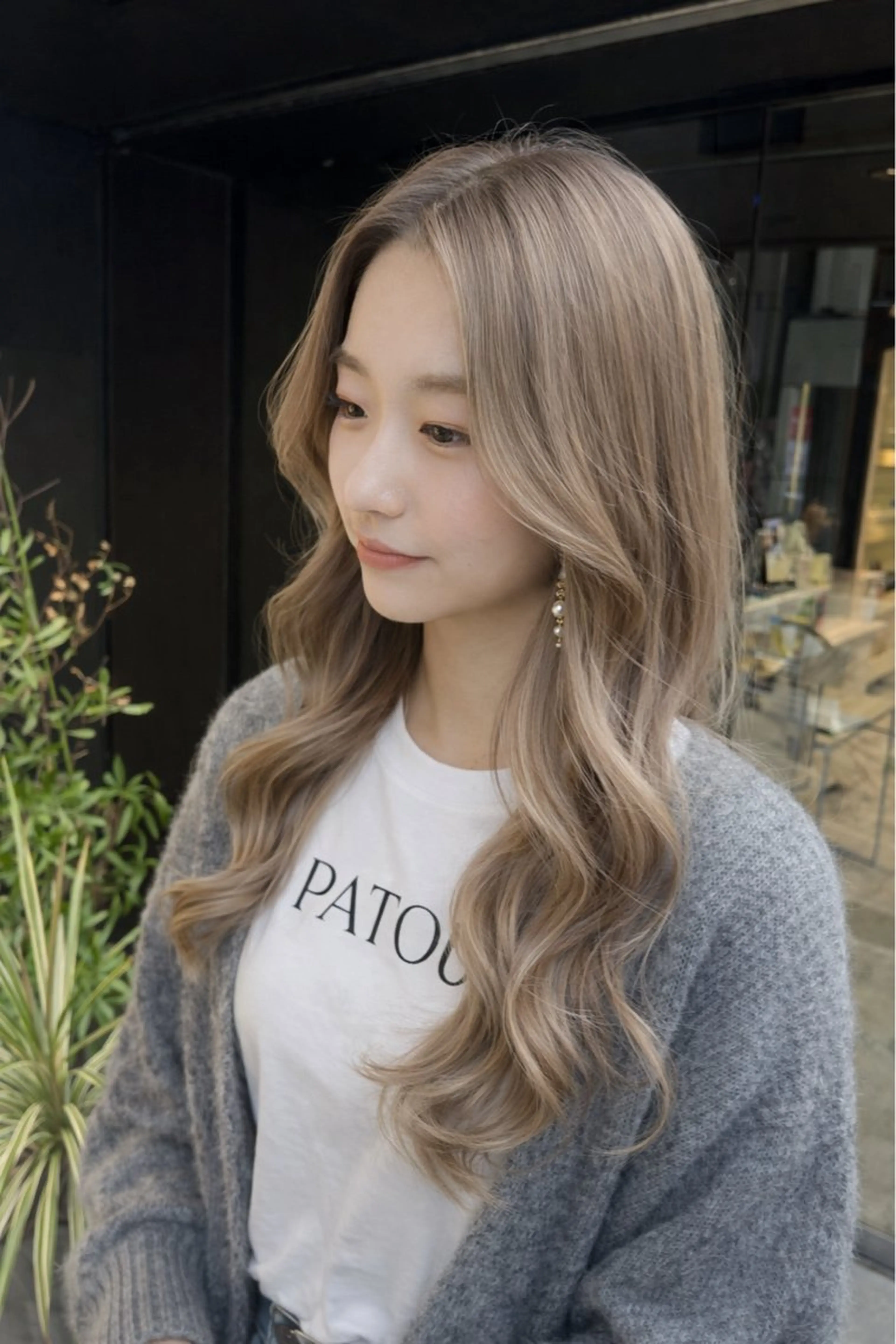 カラー 美髪矯正/髪質改善 /透明感ある艶カラーのヘアスタイル