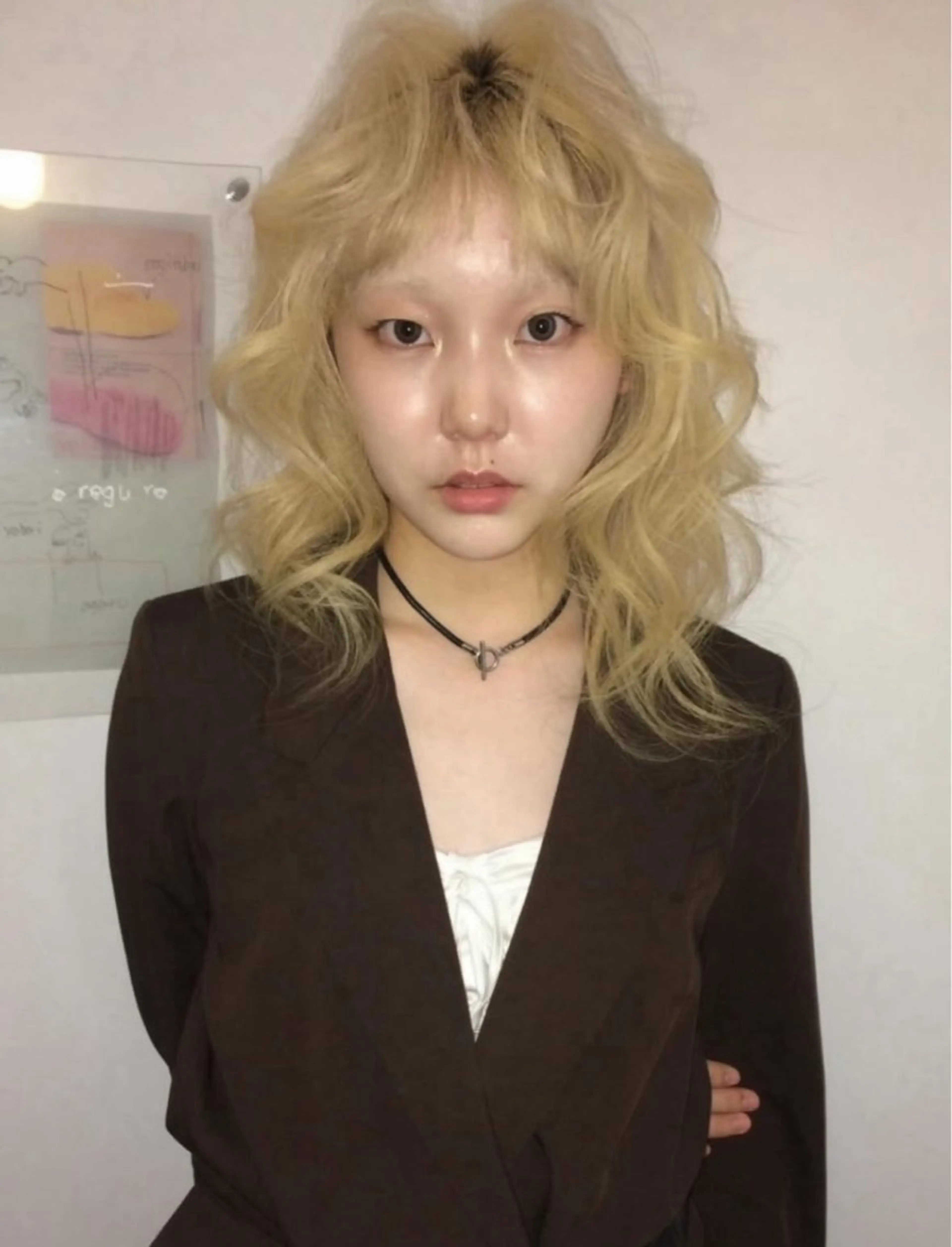 ミディアム ヘアカラー 山田 麻椰のヘアスタイル