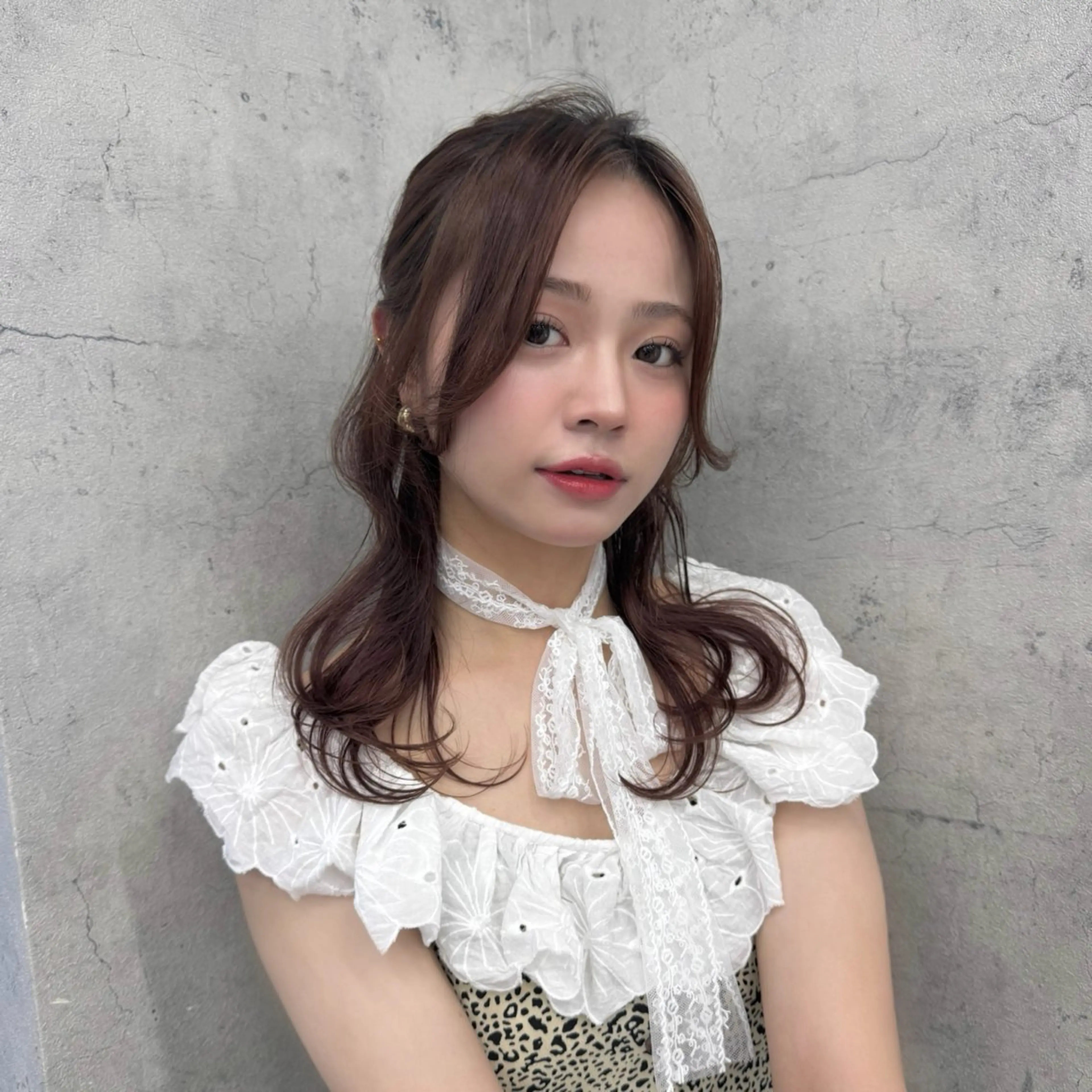 セミロング ヘアアレンジ JUNSHIN🦋 ヘアセット／カラーのヘアスタイル