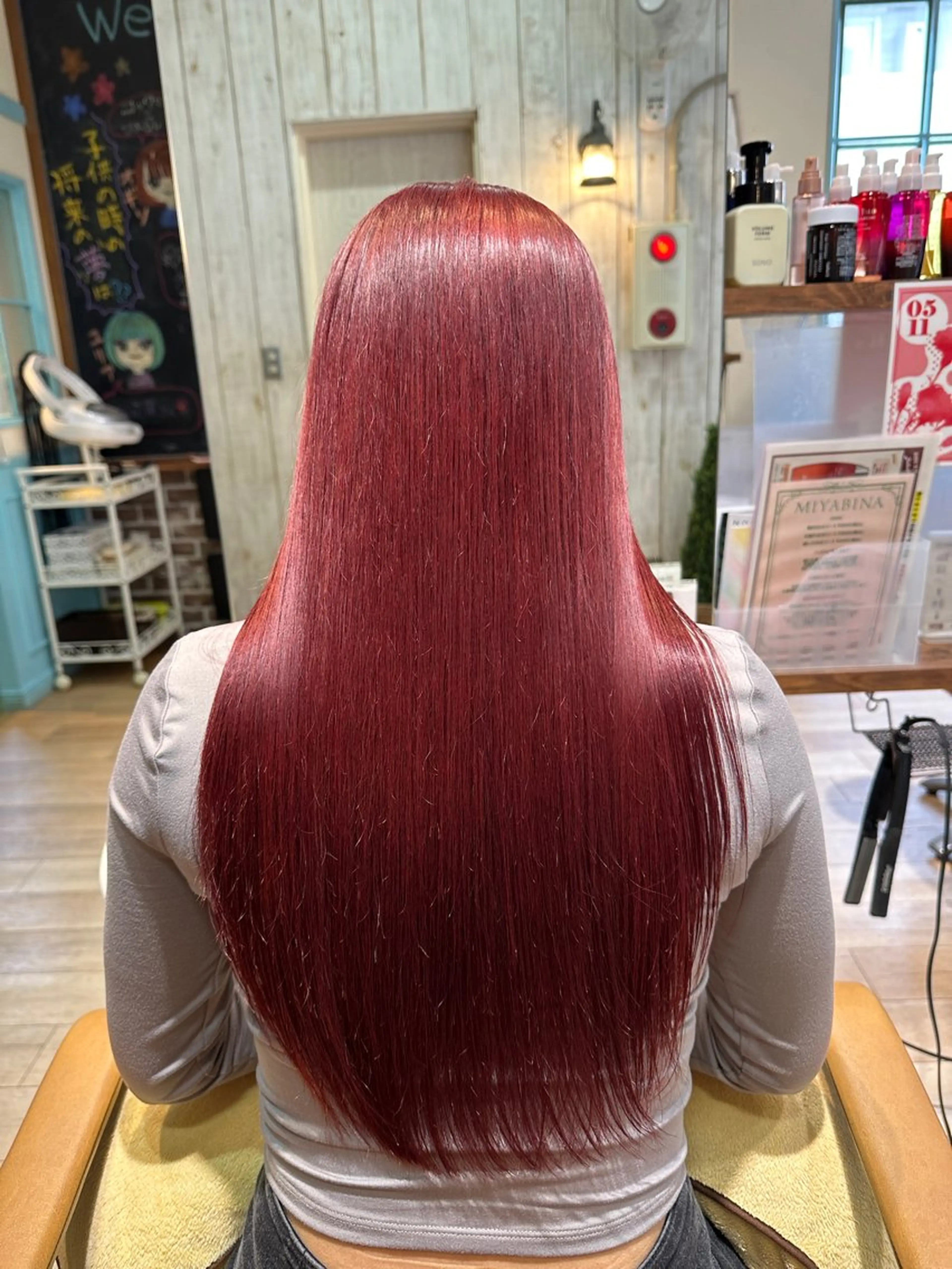 ロング カラー 縮毛矯正 美髪改善・ブリーチ tadasuke⭐️のヘアスタイル