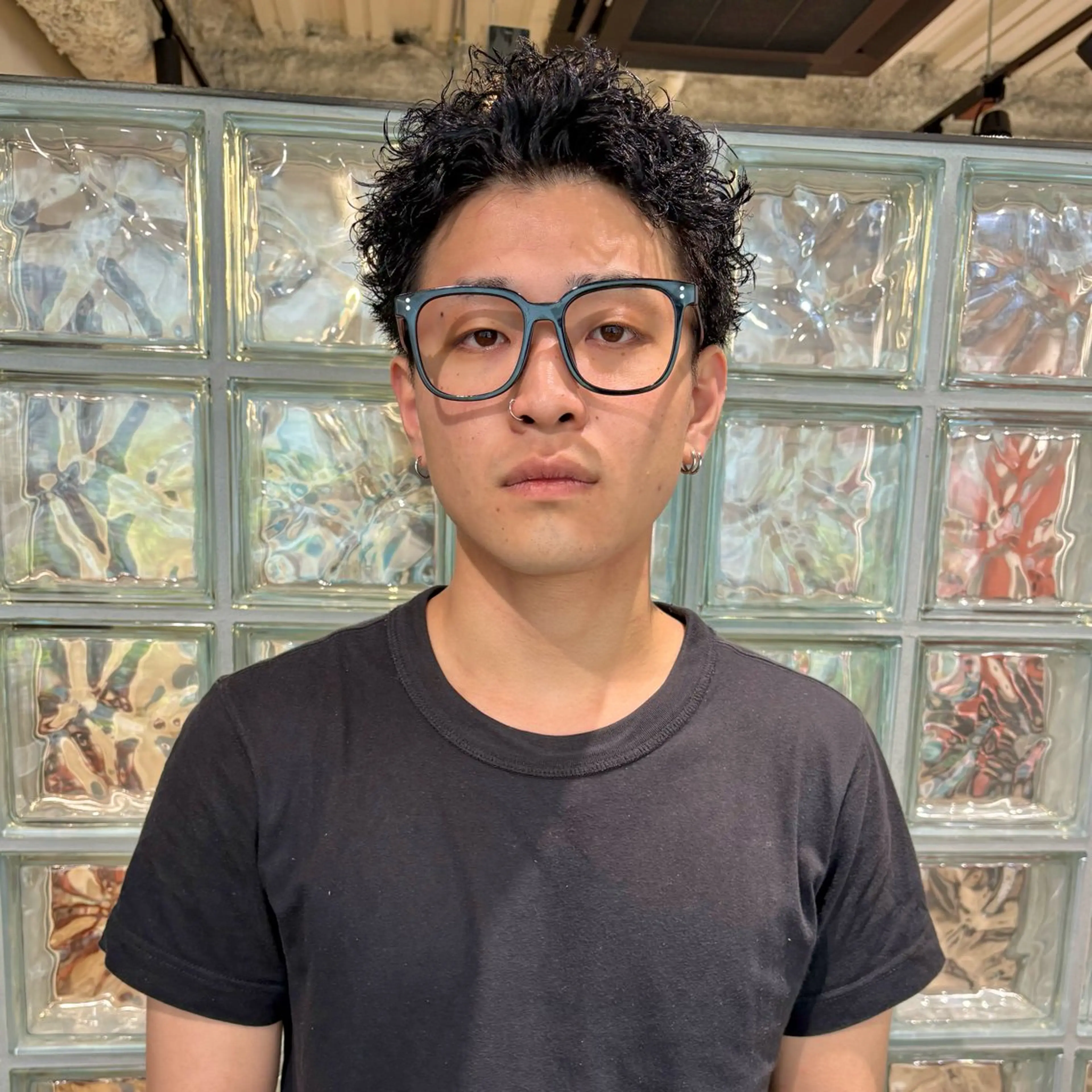 メンズ メンズパーマ スパイキーショート カット パーマ ヨシカワ タツキのヘアスタイル