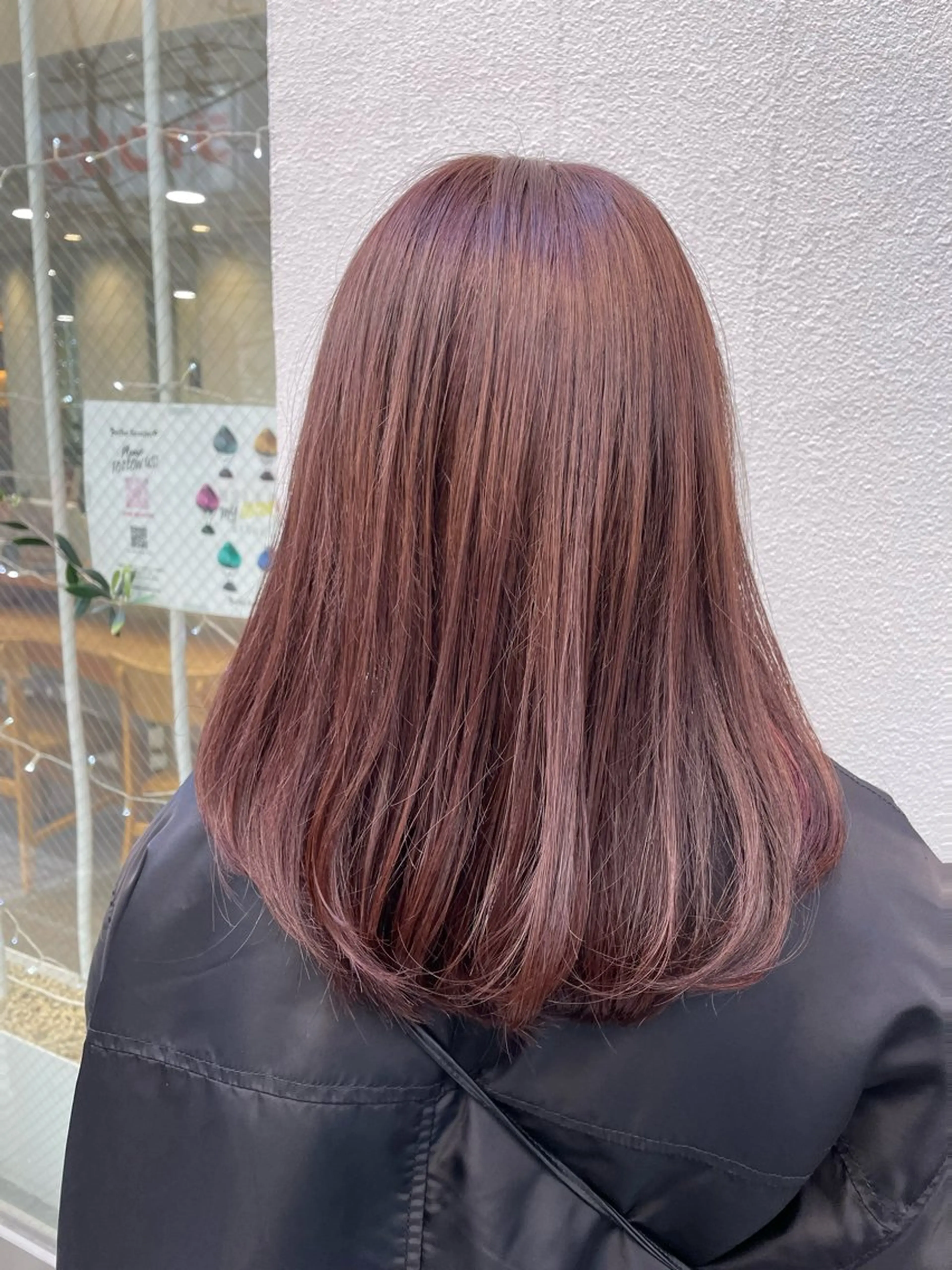 ロング ピンクブラウン ナチュラルカラー 児玉優香のヘアスタイル