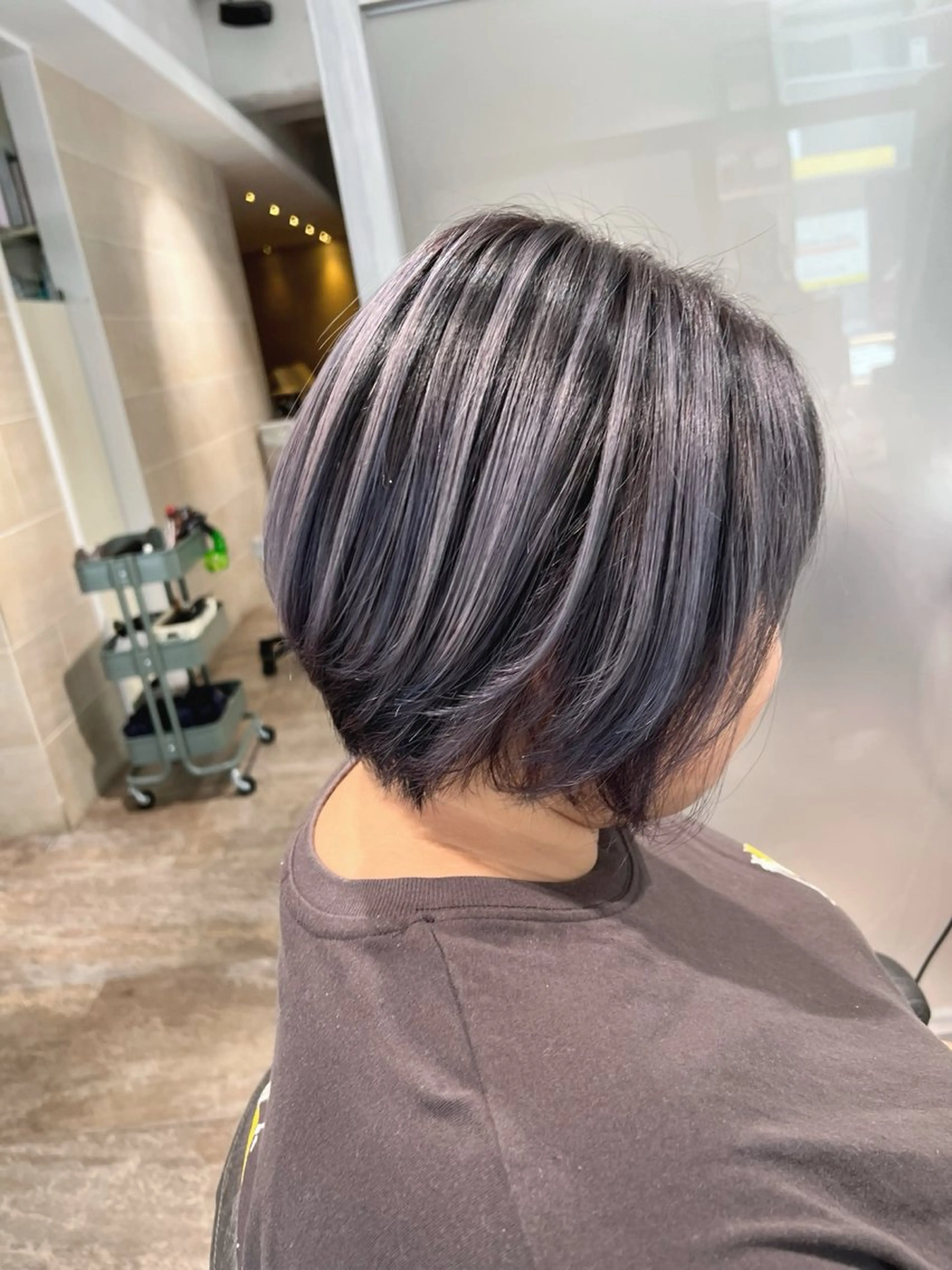 ショート カラー ヘアカラー トリートメント 宮原 佳苗のヘアスタイル