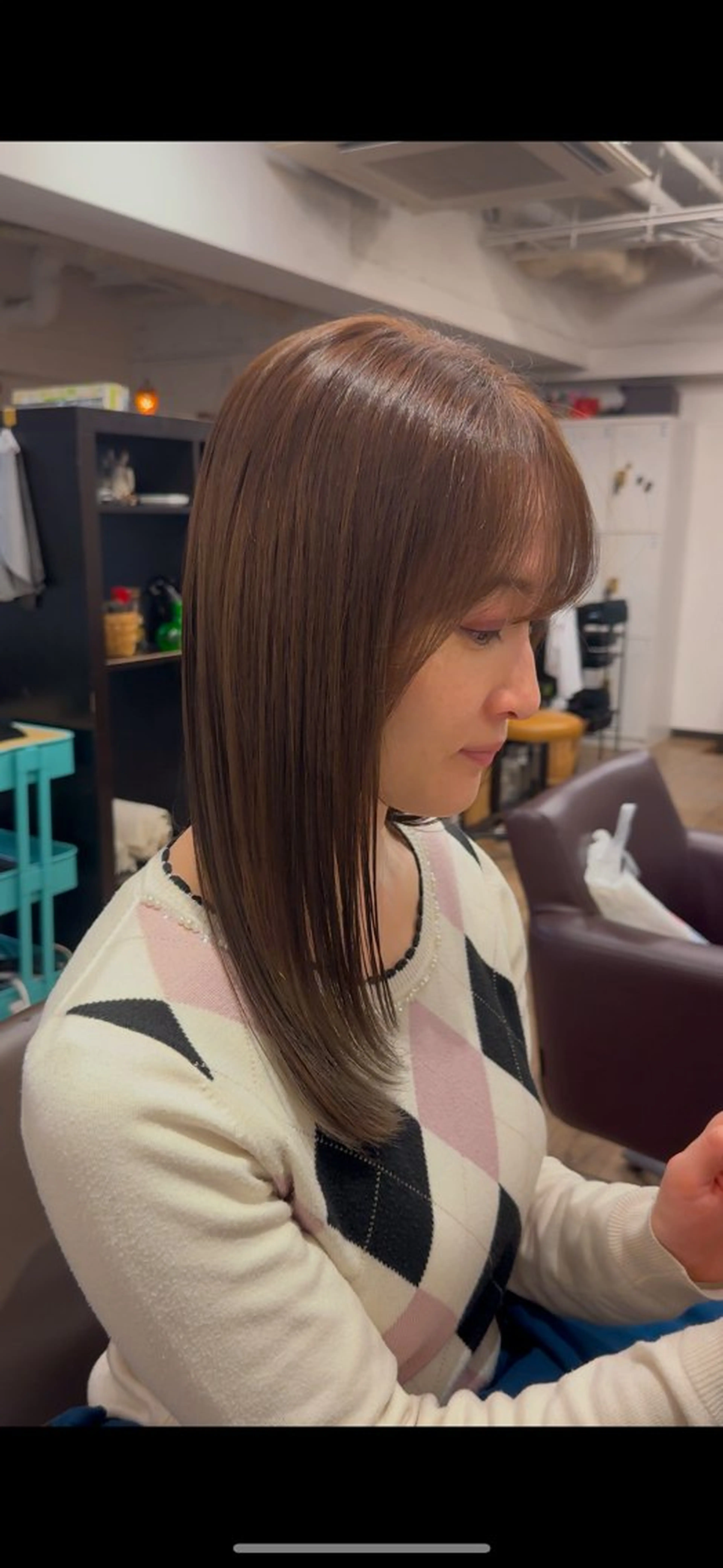 セミロング ヘアカラー カットモデル募集中✨ そや　こうせいのヘアスタイル