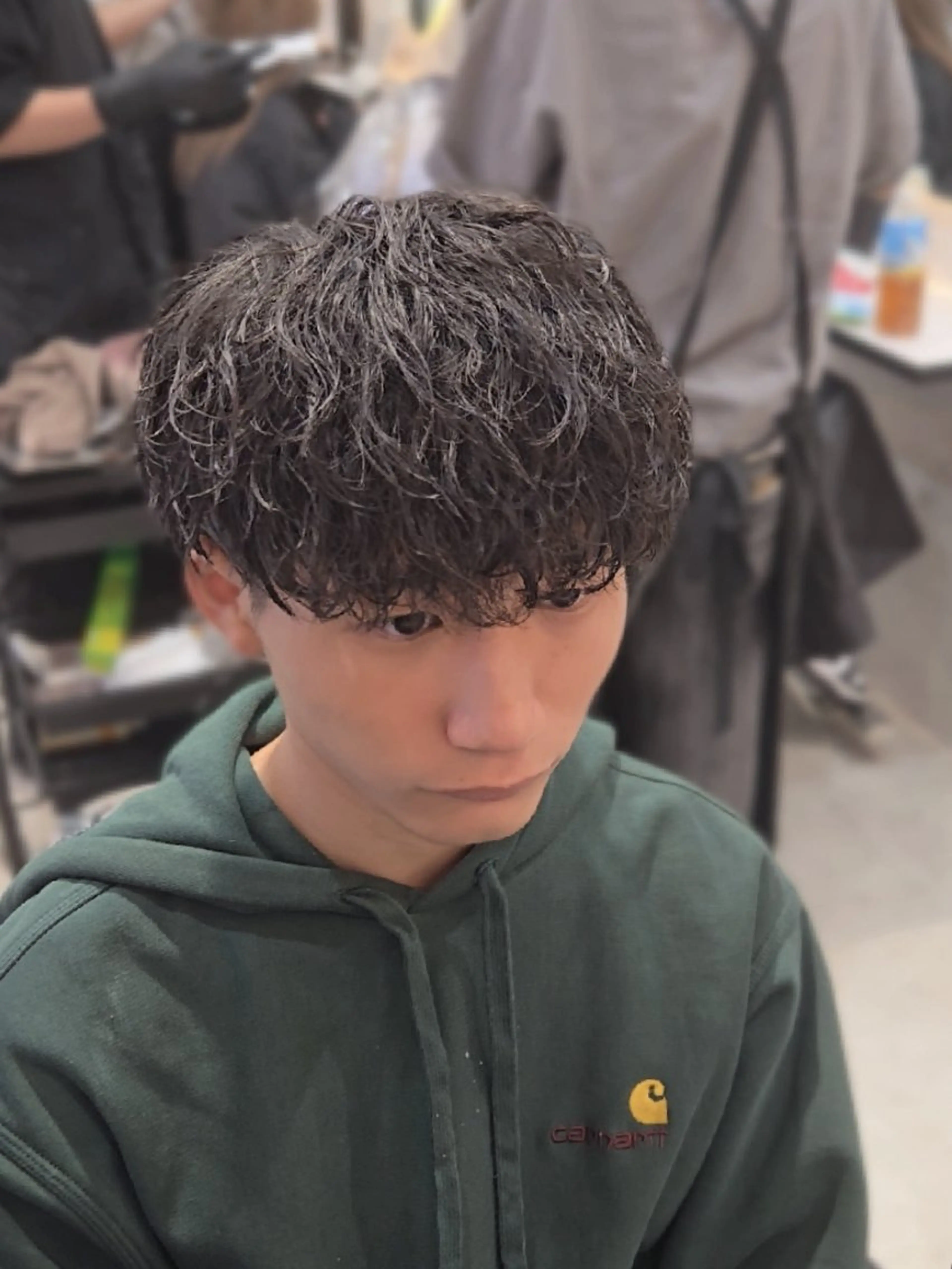 メンズ ミディアム パーマ ミディアムパーマ メンズパーマ 波巻きパーマ カット パーマ ヘアセット LEN名古屋/パーマ 海外ヘア/メンズ特化のヘアスタイル