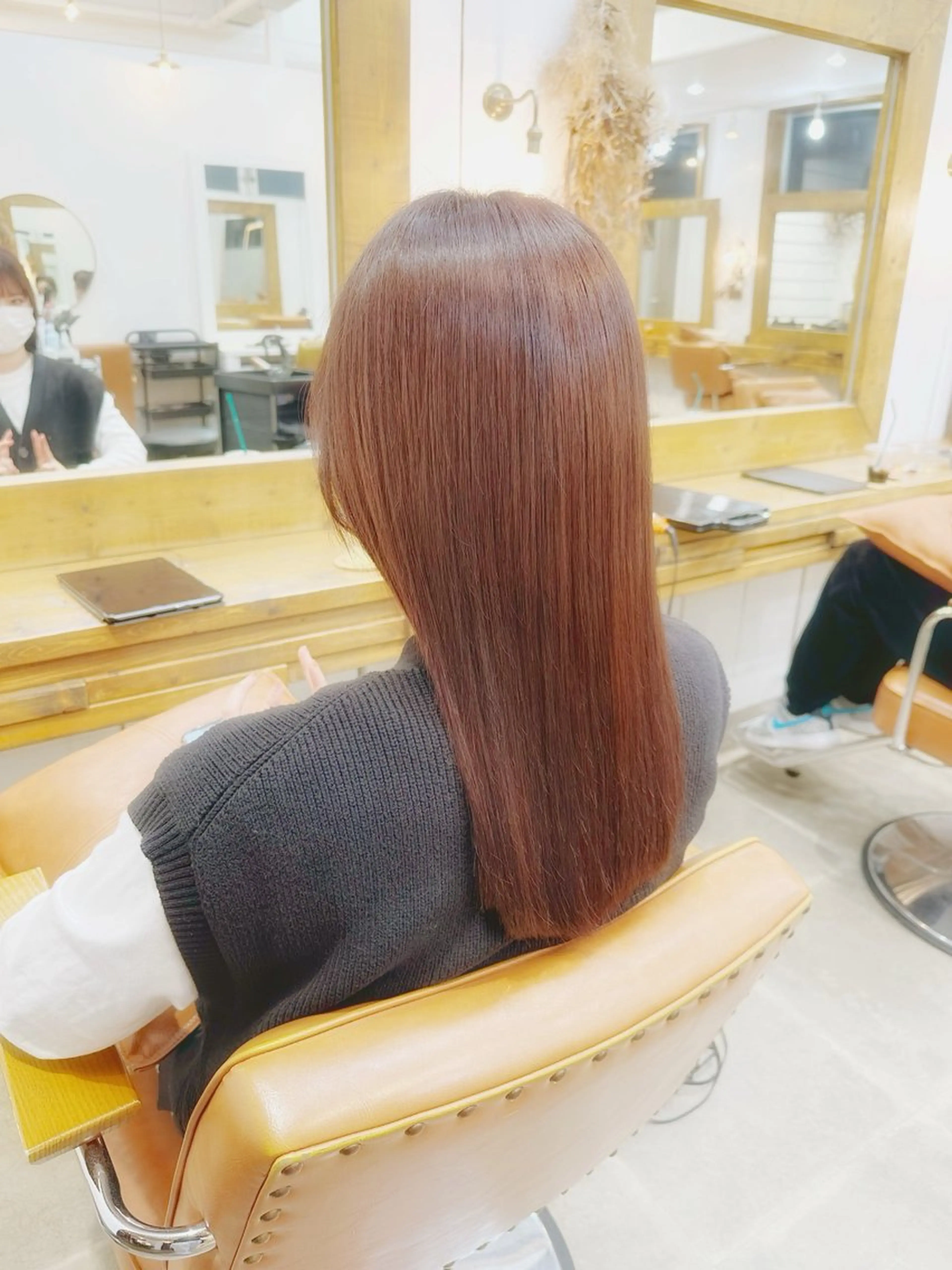 似合わせカット＋カラー+縮毛矯正+ミネコラトリートメントの写真