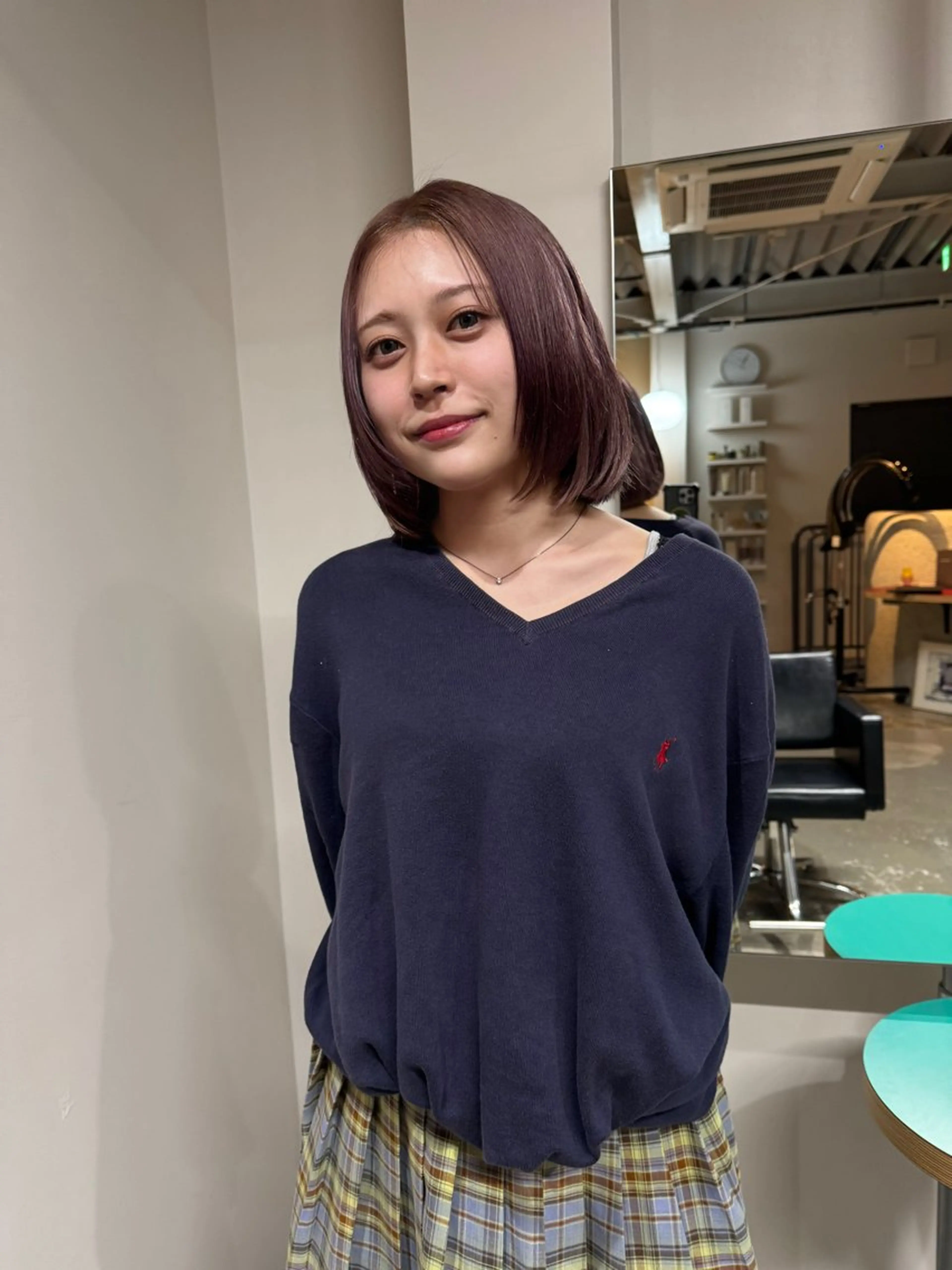 ミディアム 浅草美容師 coconaのヘアスタイル