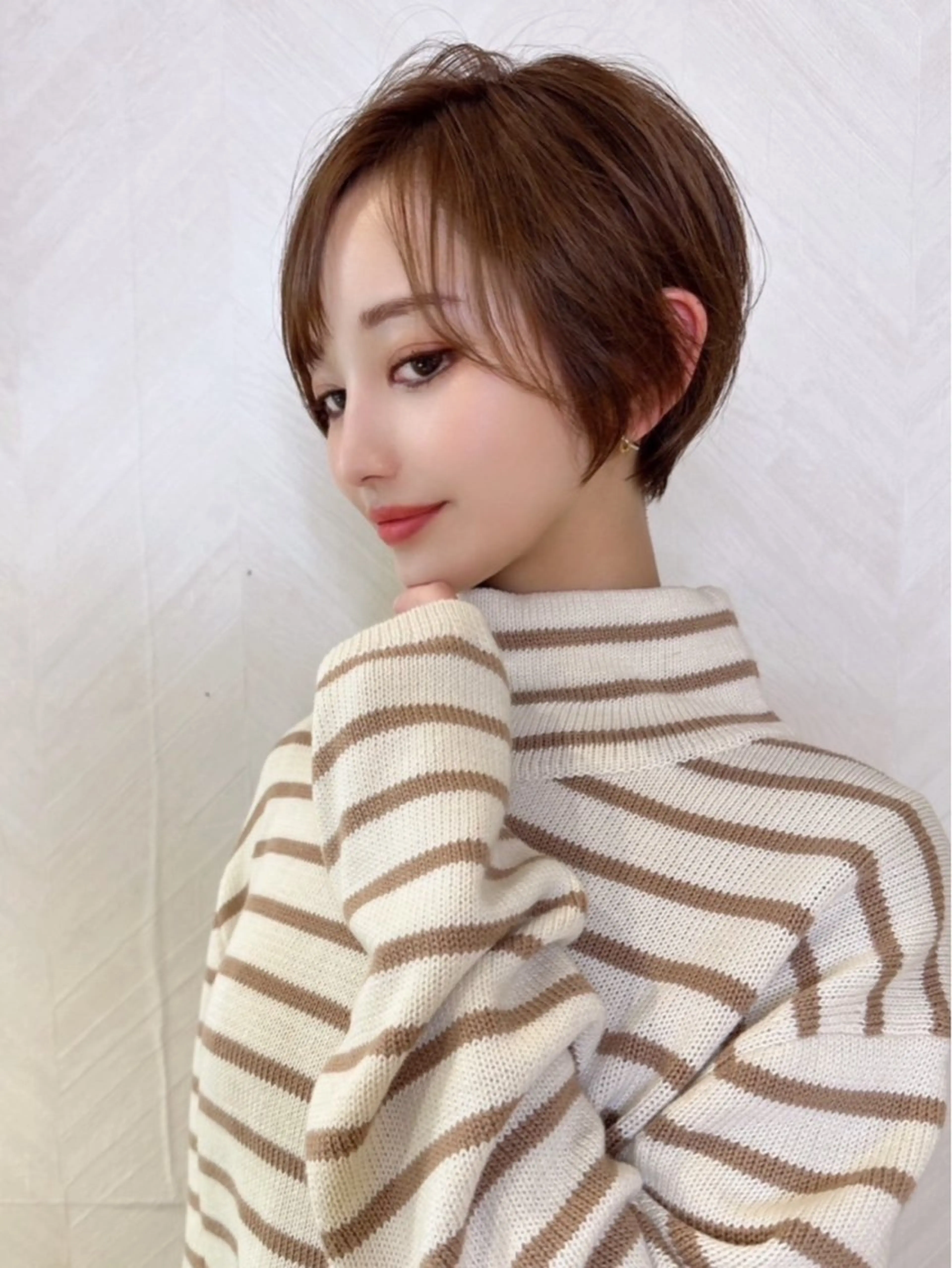 ショート 郁弥モテショート💕 髪質改善ストレートのヘアスタイル