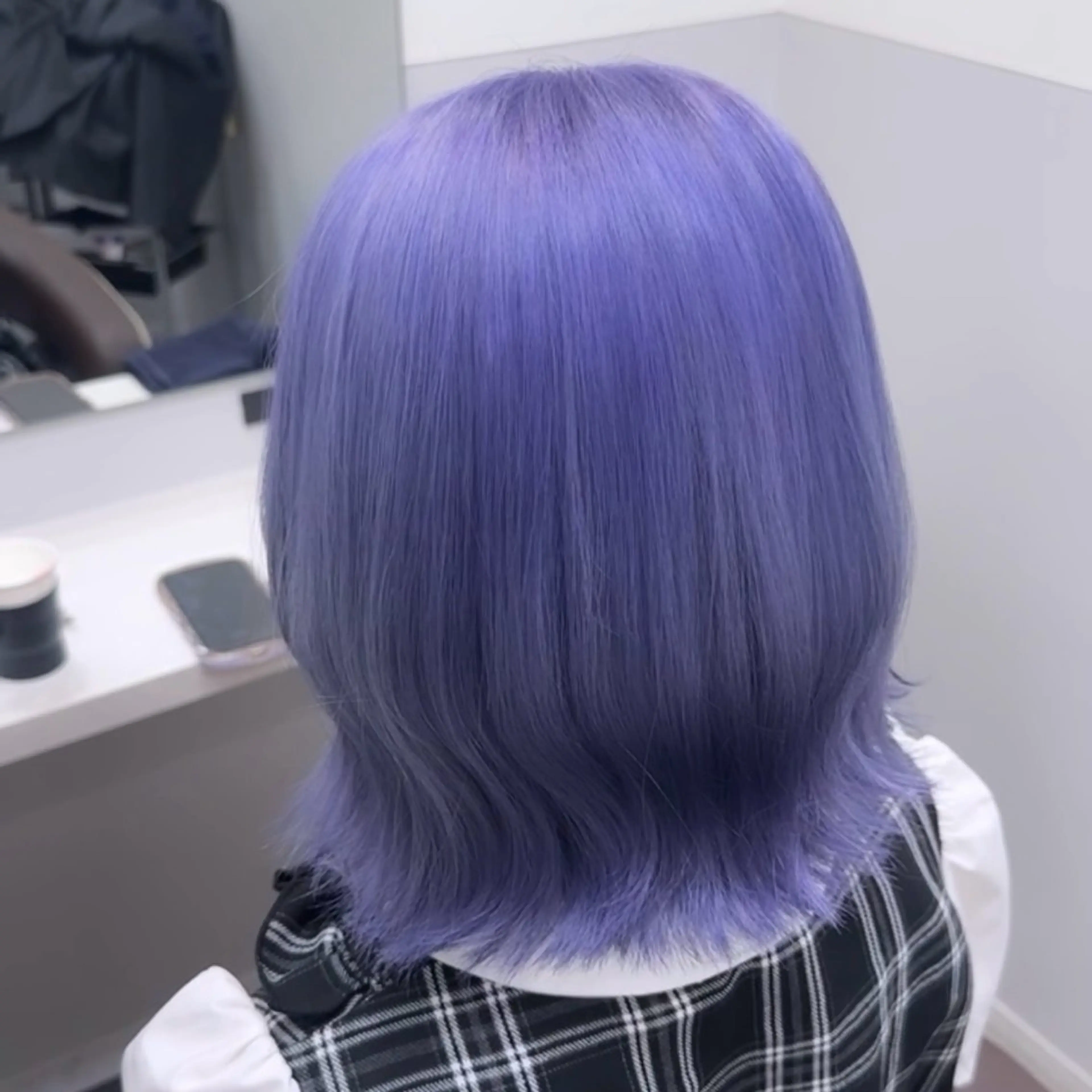 ミディアム カラー ヘアカラー トリートメント ハイトーン/髪質改善 原宿𝑺𝑬𝑵𝑨のヘアスタイル