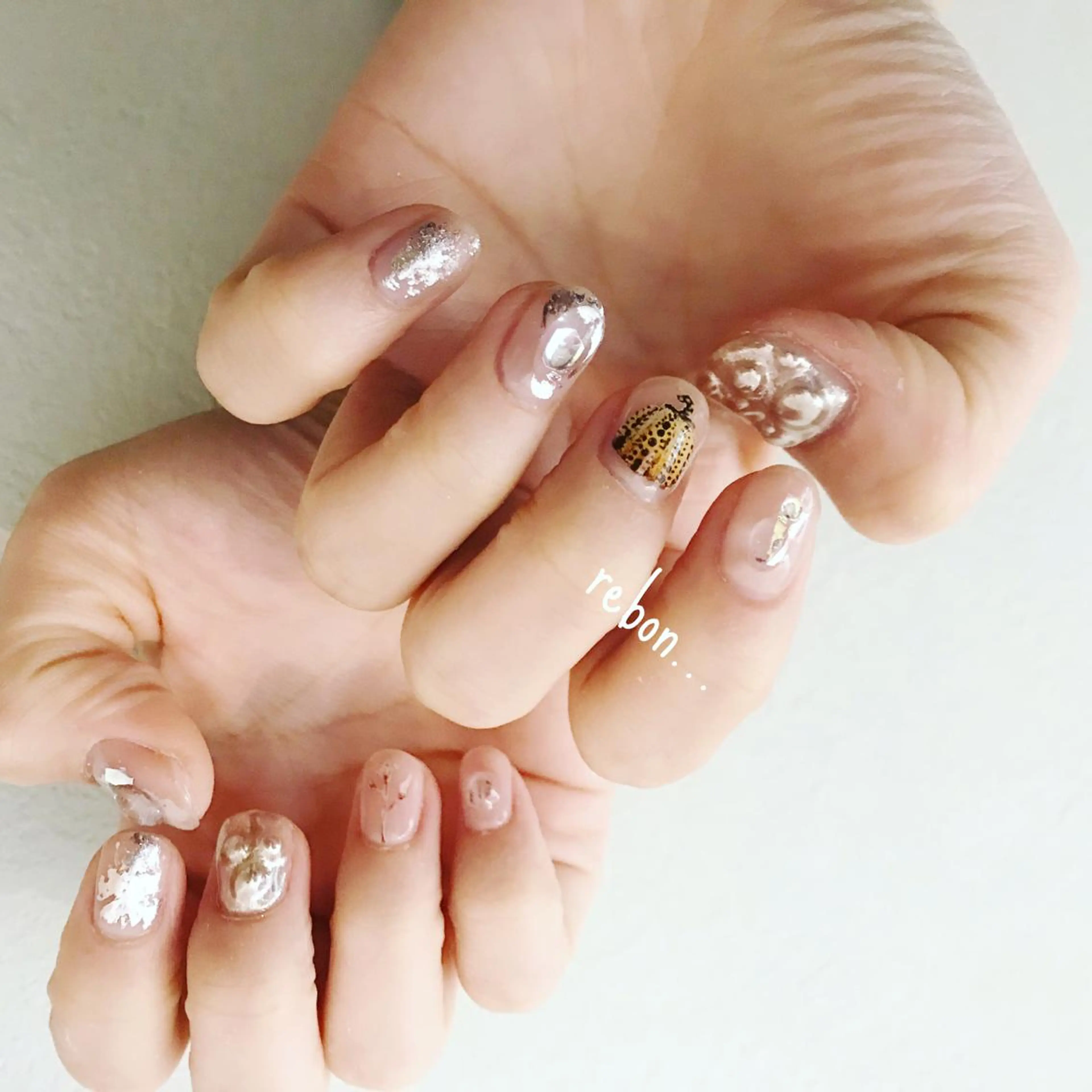 ネイル ハンドネイル フットネイル rebon＊ natsukiのネイルデザイン