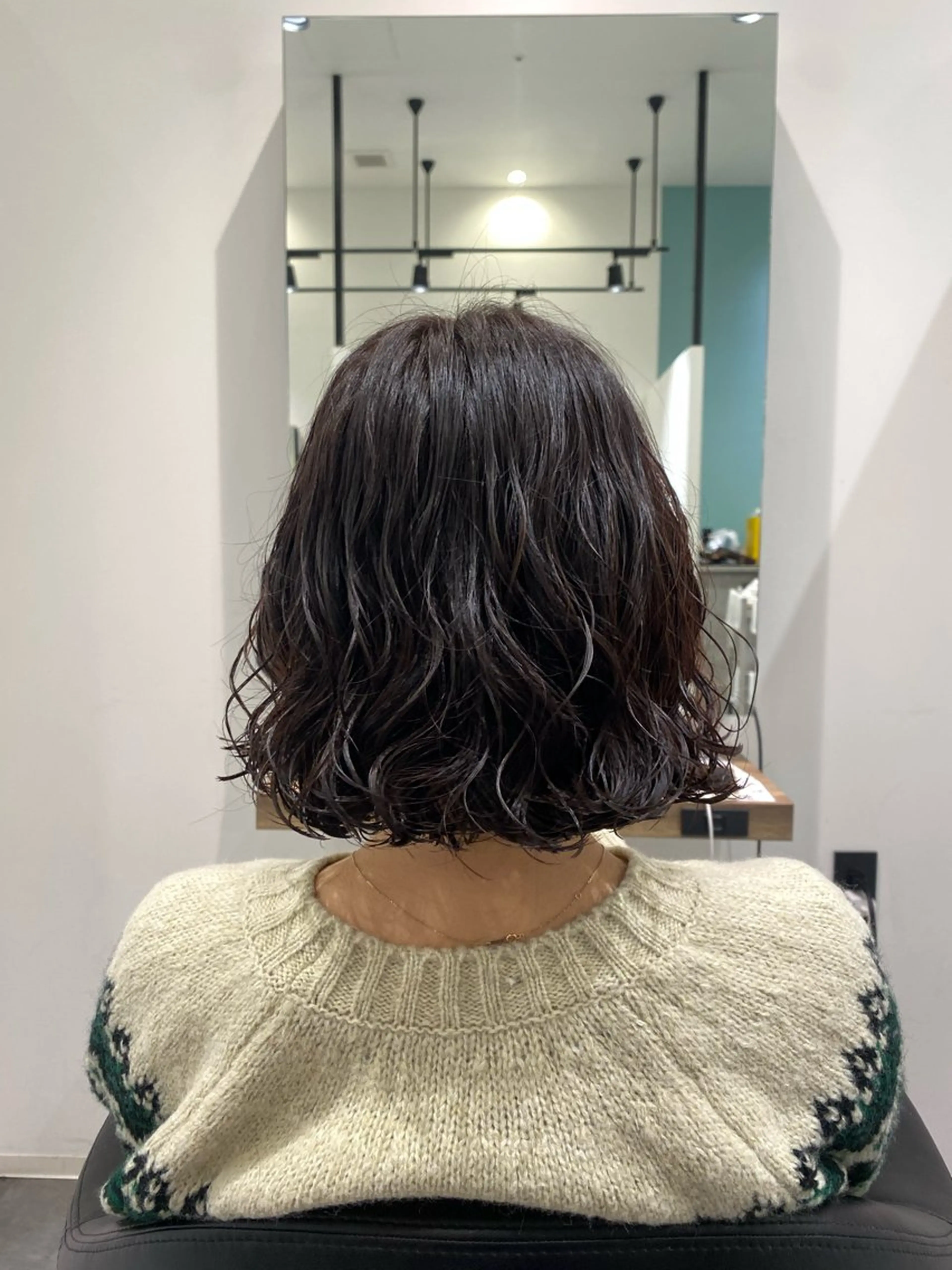 ミディアム パーマ ミディアムパーマ くせ毛 ゅぃ /韓国風/顔周りのヘアスタイル