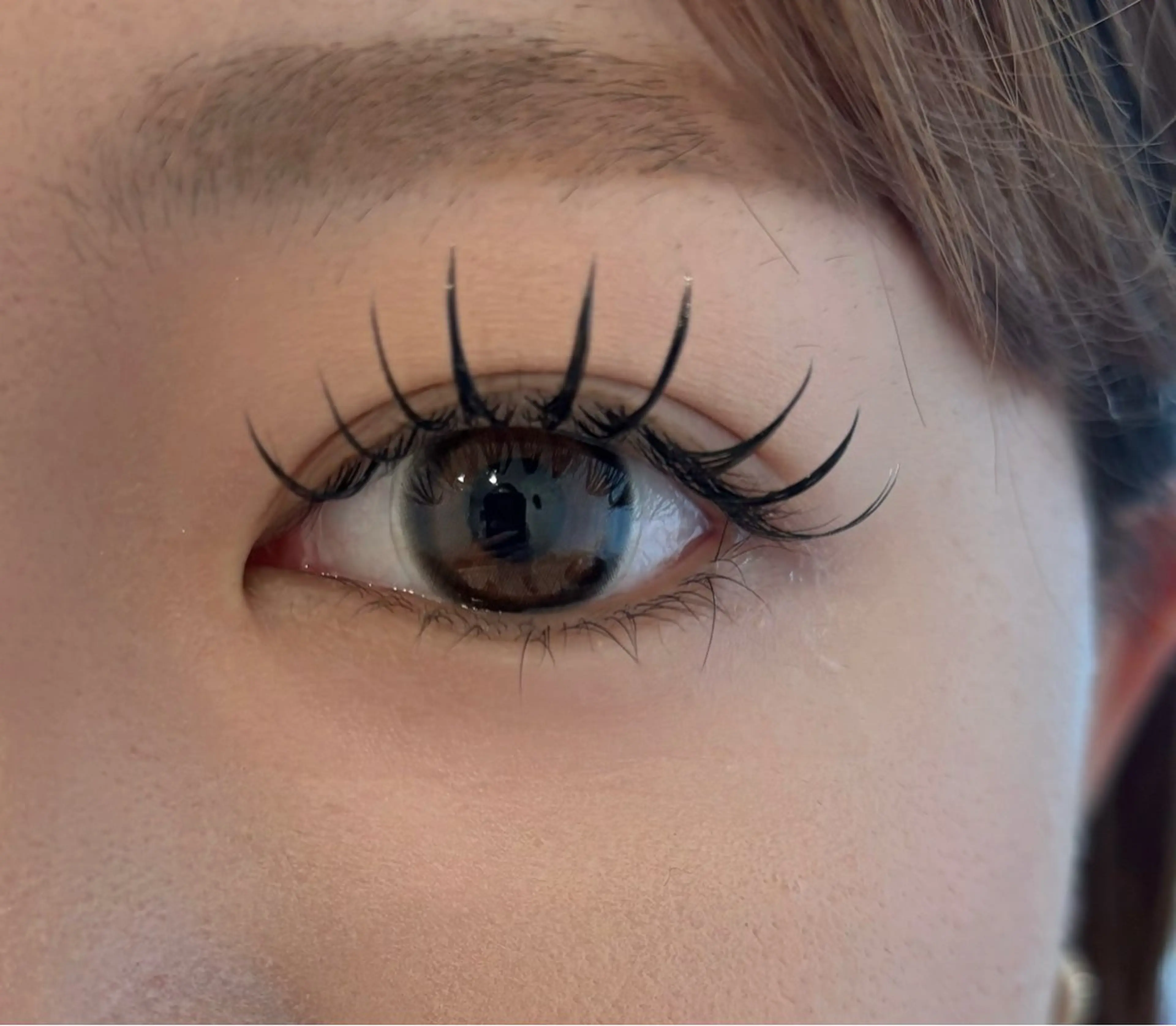 Wフラットラッシュ 80束(160本)＋アイシャンプー+束感コーティング剤* オフ無料　オフあり＋20分の写真