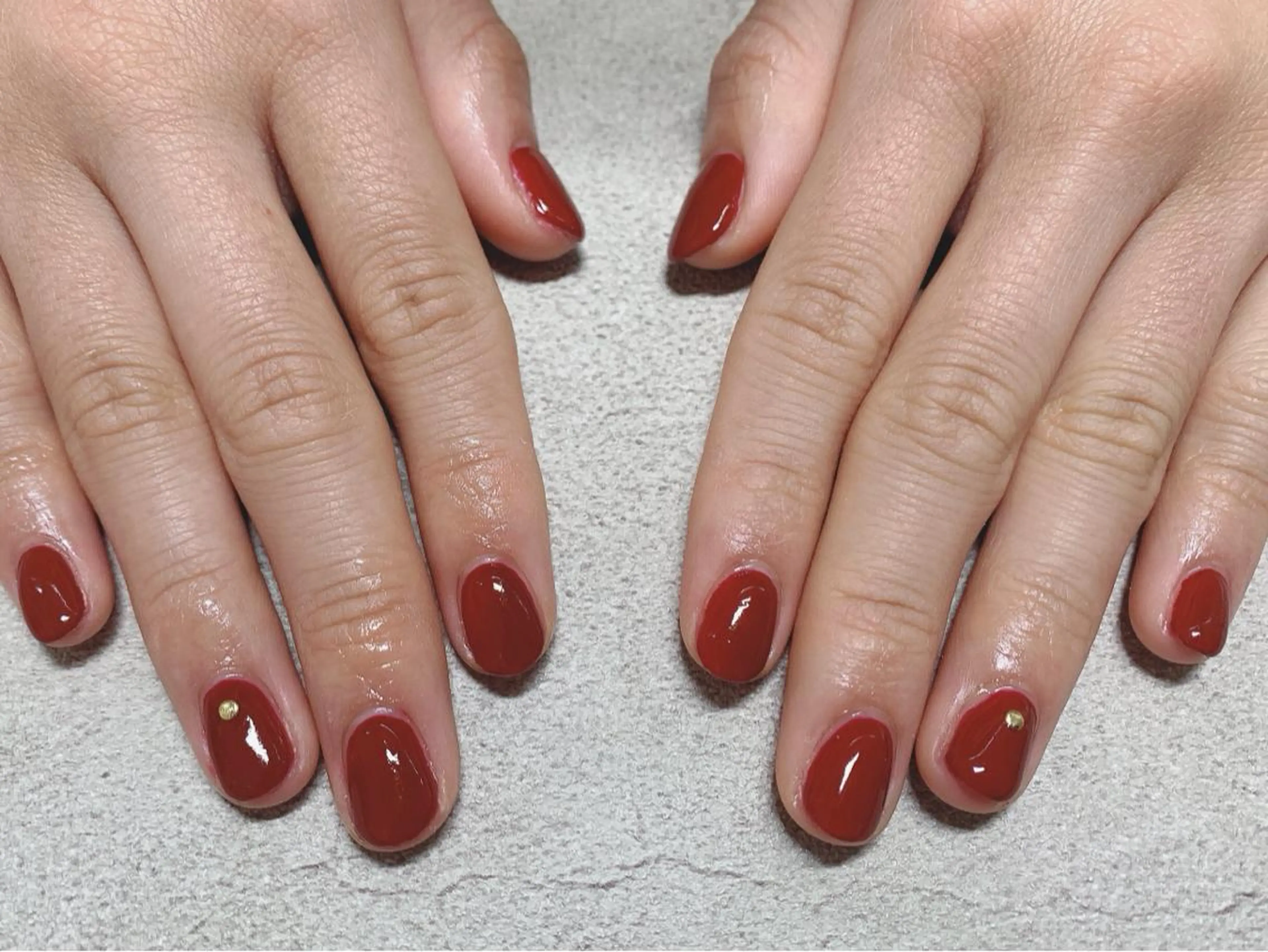 ネイル ボルドー ハンドネイル mogunail &blowのネイルデザイン