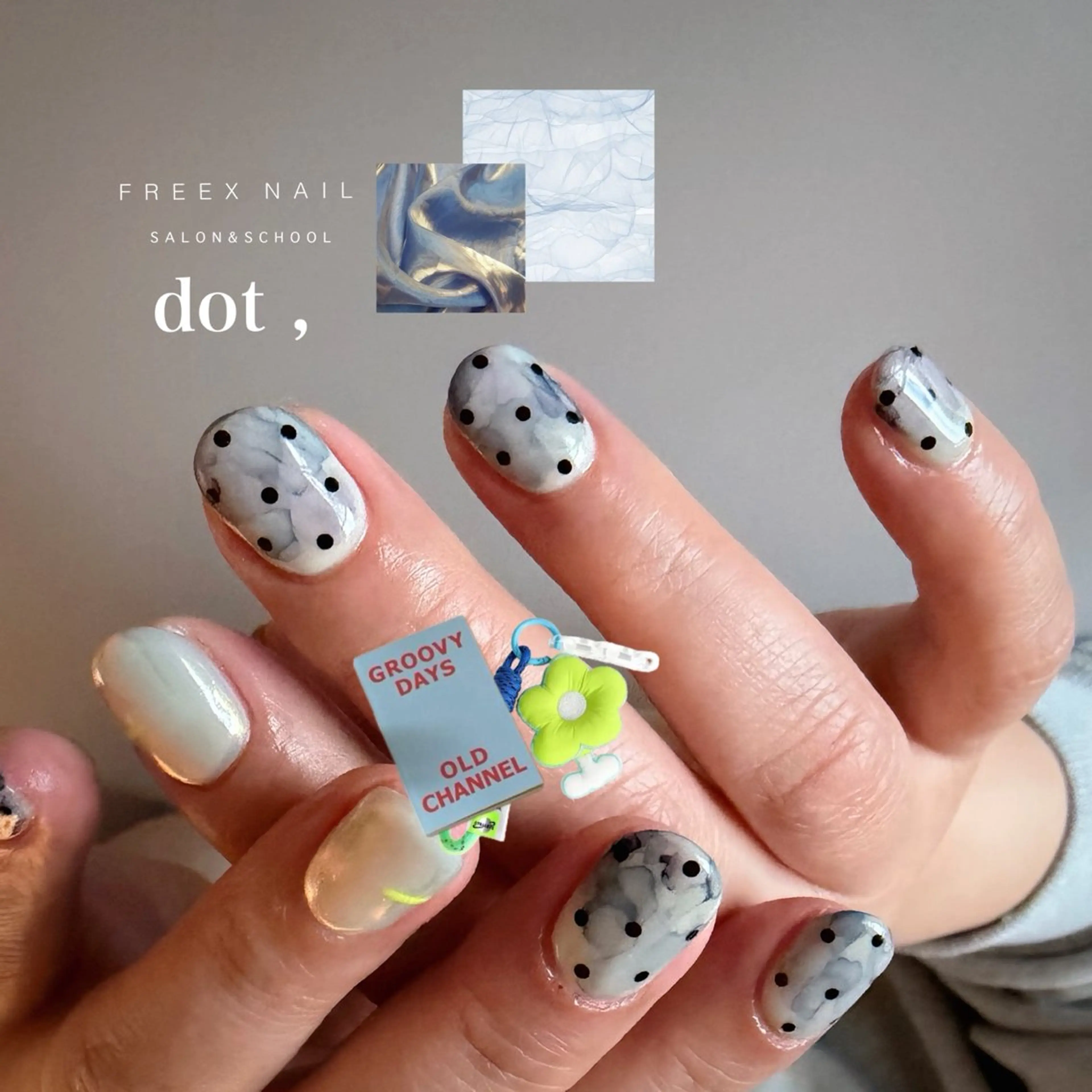 ネイル ドット ハンドネイル ハンドケア freex nail /ニュアンス/個性派のネイルデザイン