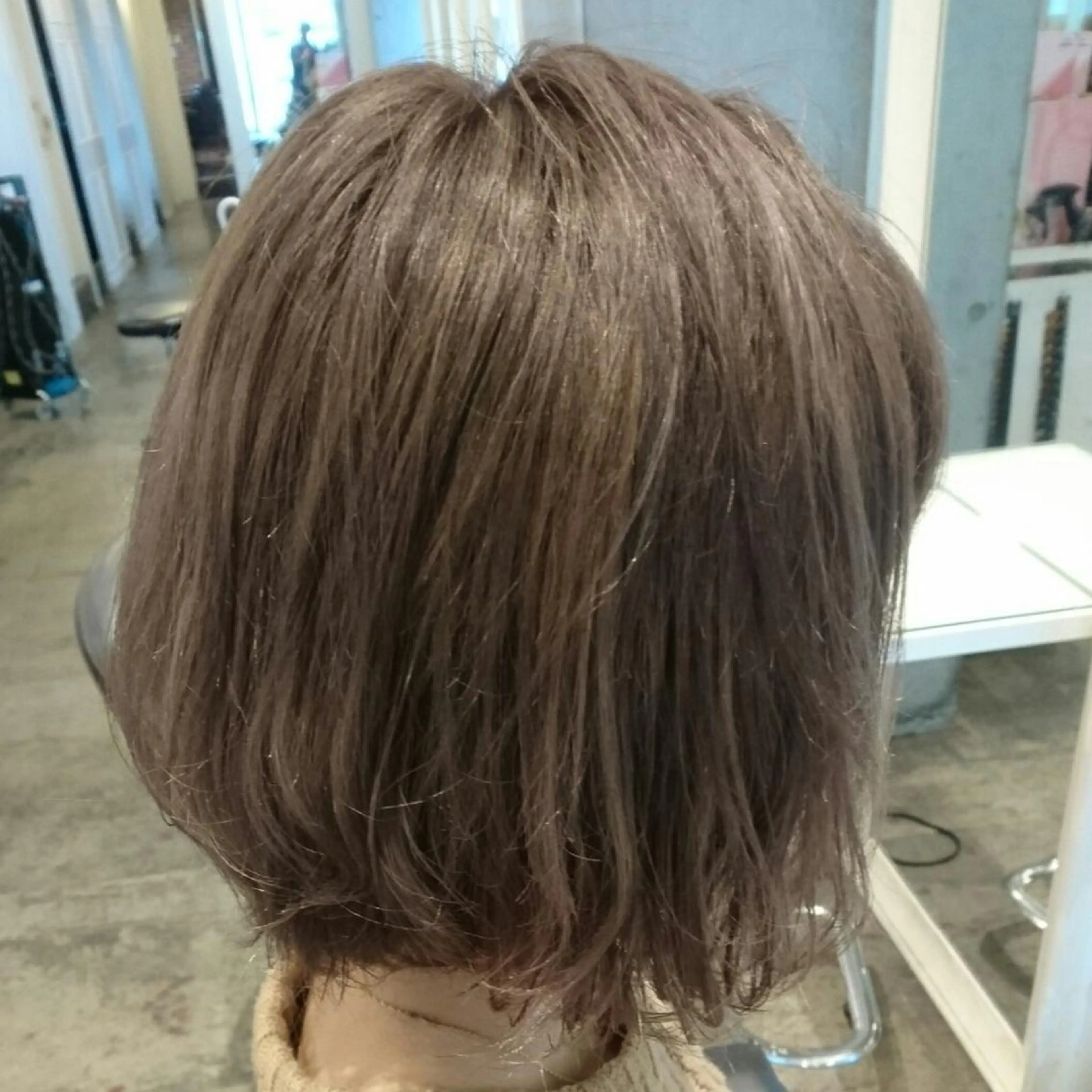 ミディアム カラー アッシュ 髪質改善/艶髪 永山のヘアスタイル