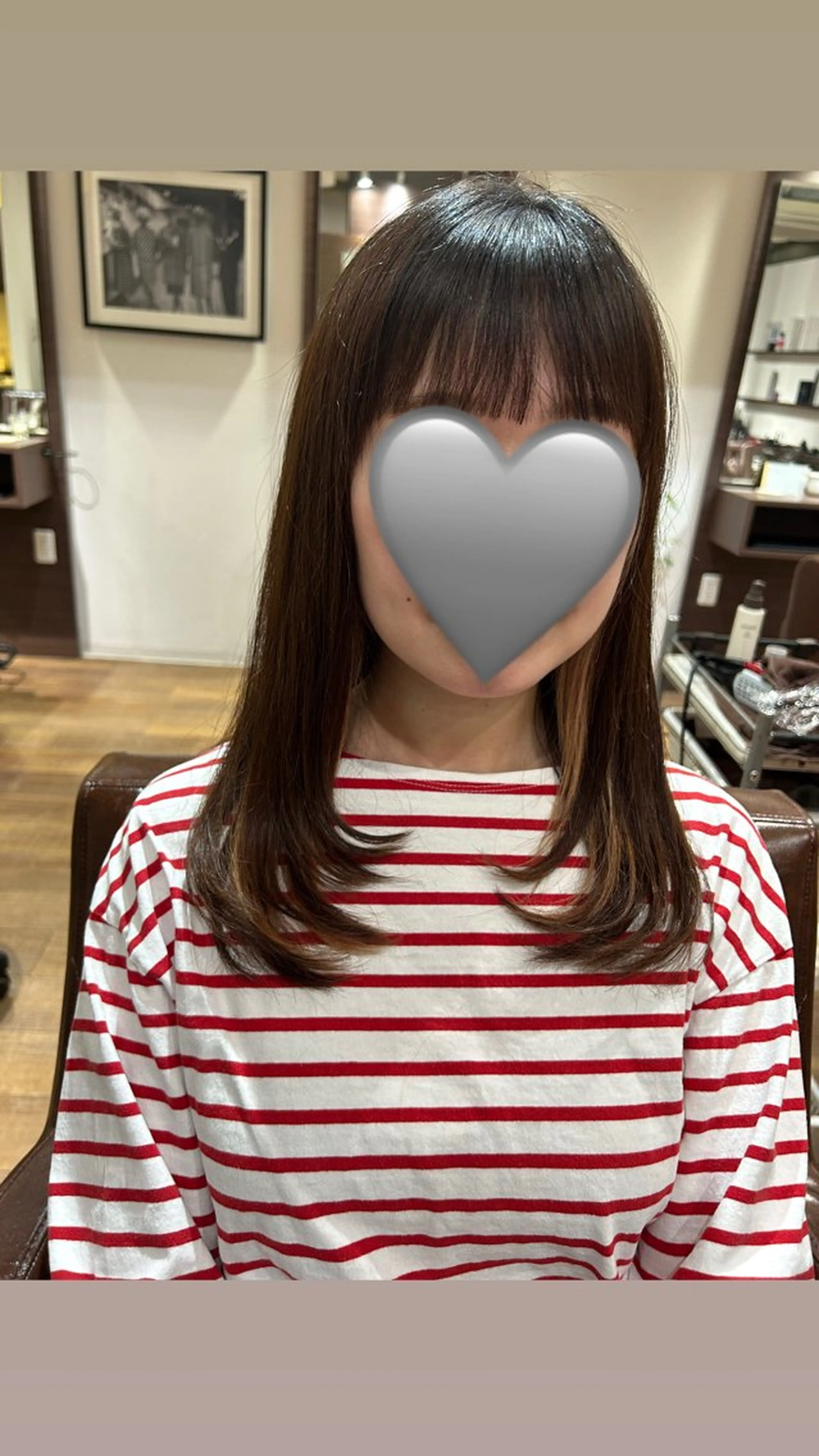 部分縮毛矯正の写真