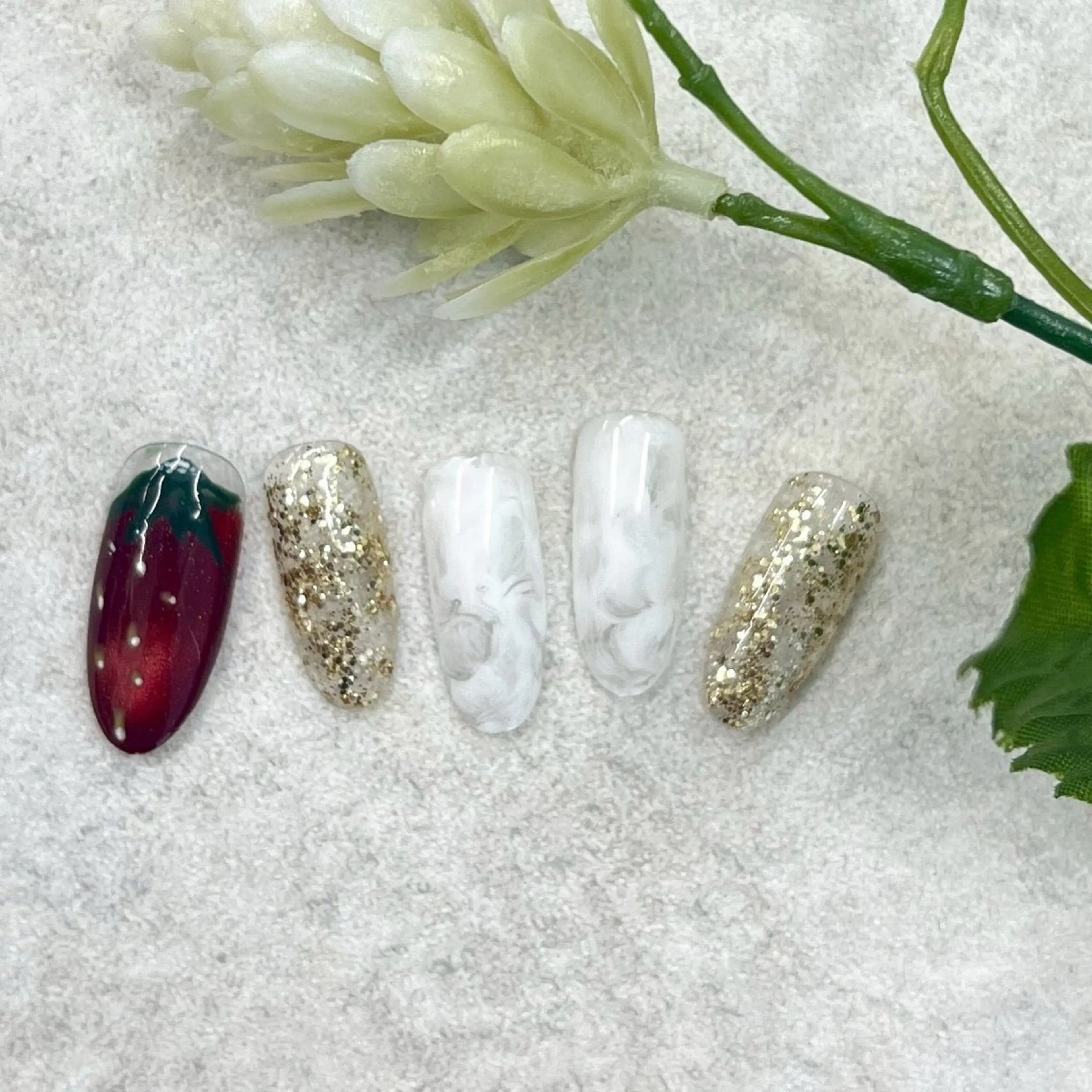 ネイル ⭐︎休業中の練習⭐︎ JNA認定講師髙橋のネイルデザイン