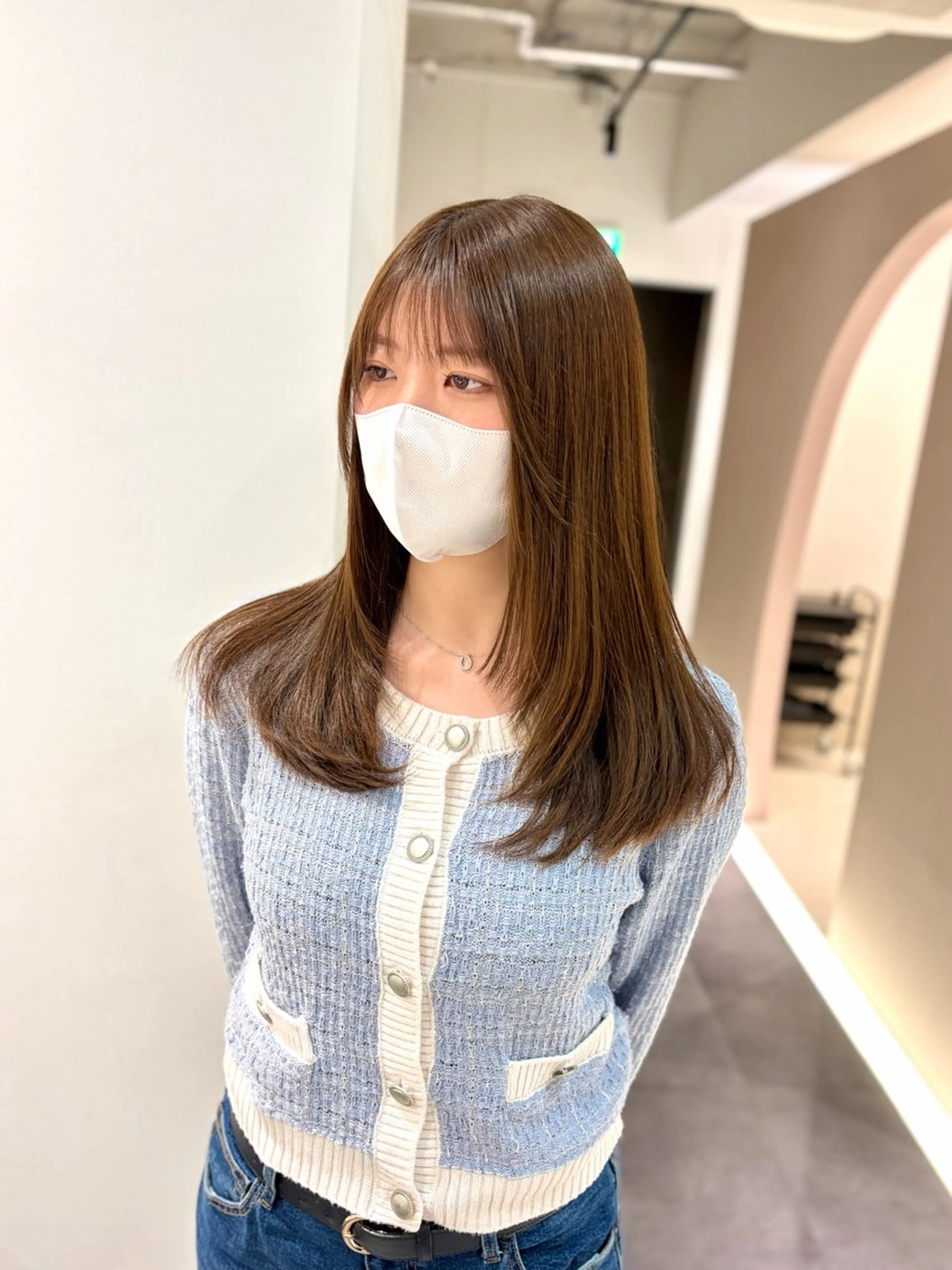 ミディアム カラー カット ヘアカラー トリートメント 絹髪質感TR💫 レイヤーカット/熊澤のヘアスタイル