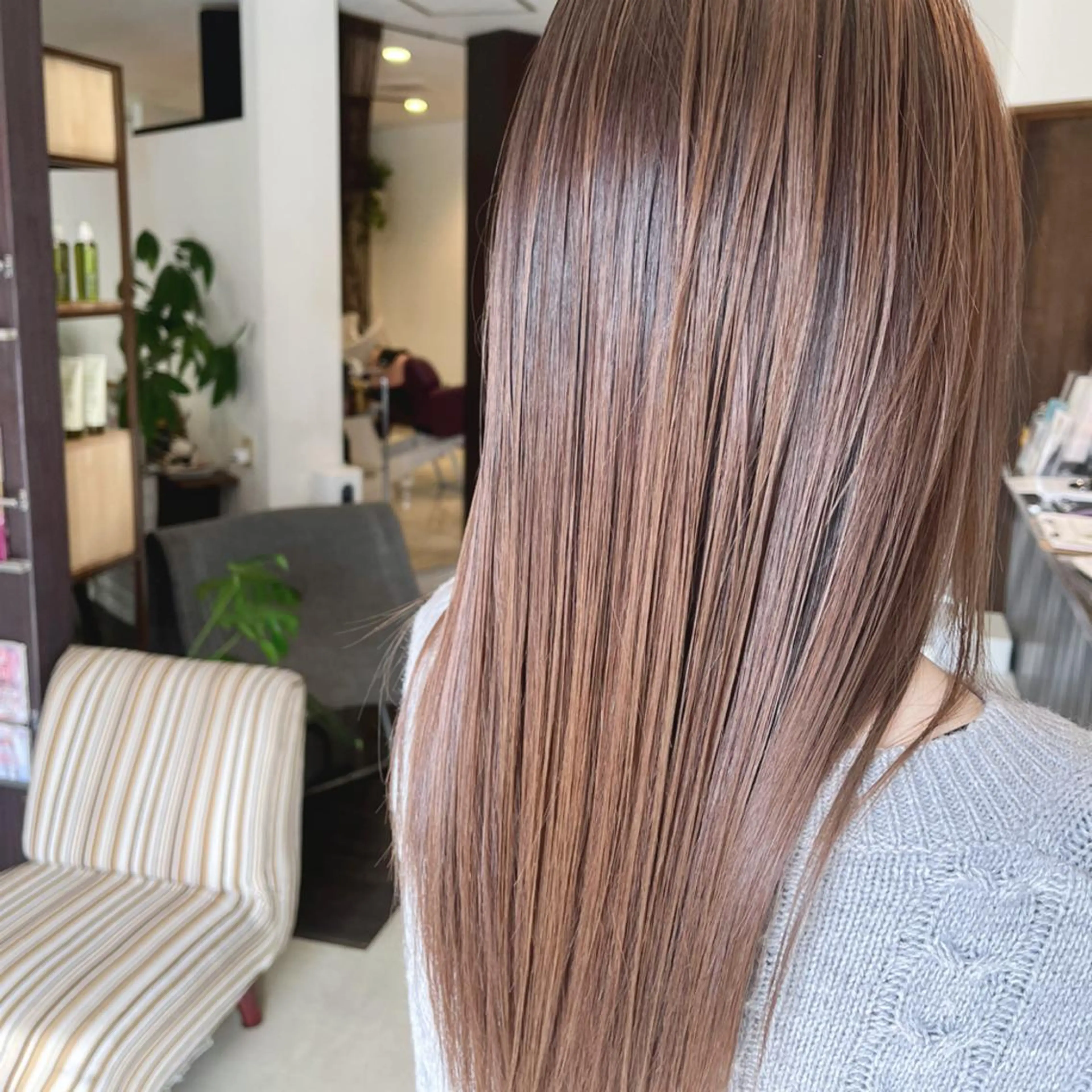 ロング カラー トリートメント 大島 智志のヘアスタイル